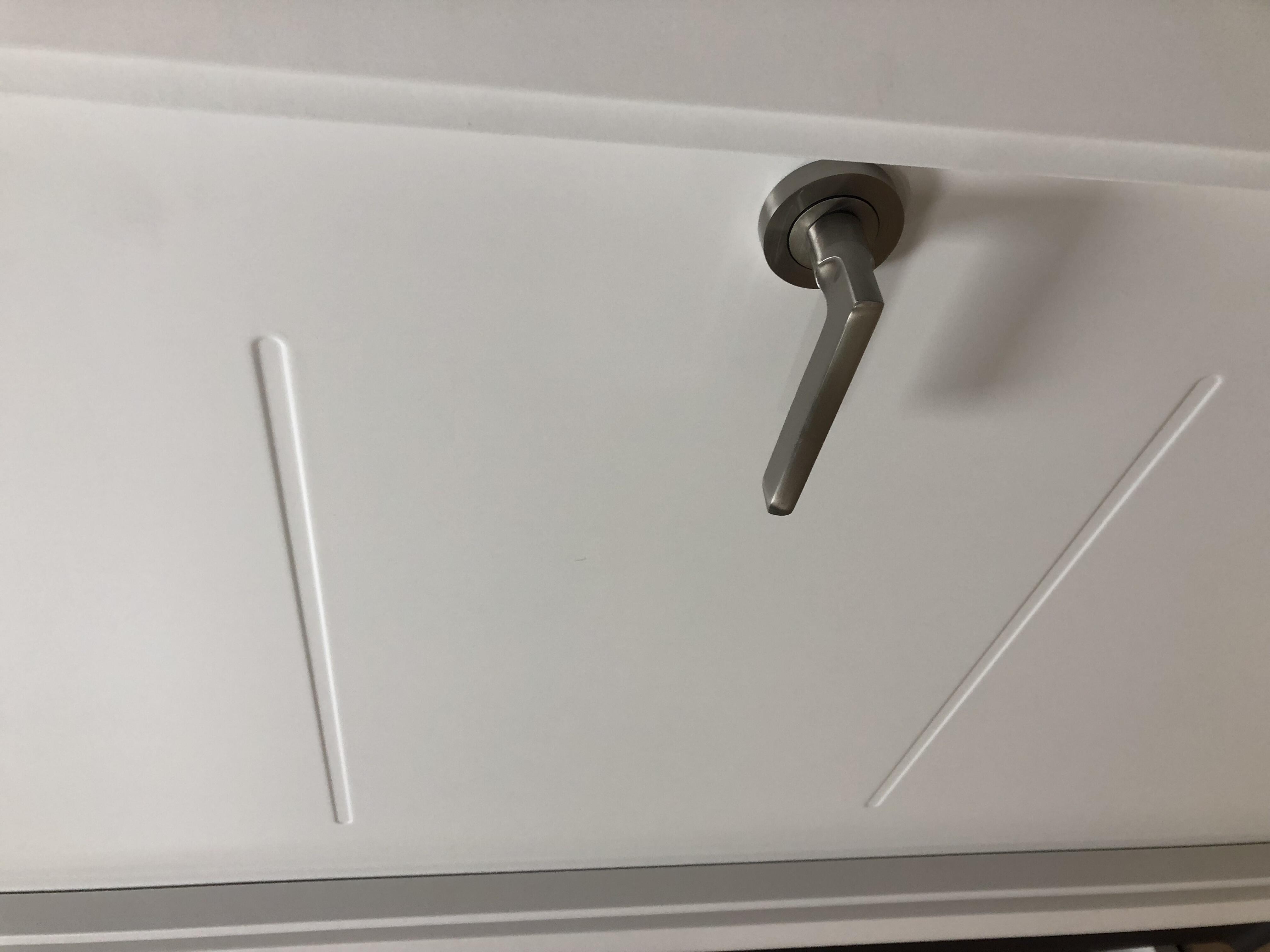 Pack puerta interior maciza NEW SAHARA de 82,5 cm IZQUIERDA + molduras+ manivela (Envío gratis) - 5