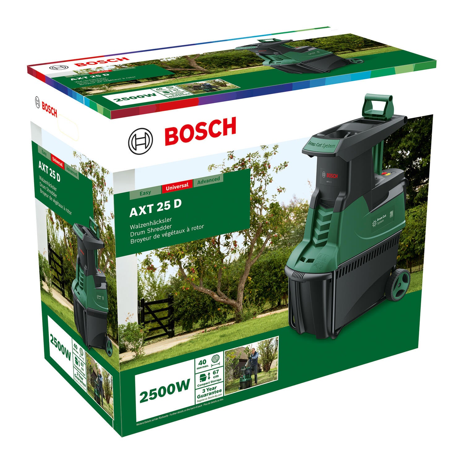 Biotrituratore elettrico BOSCH AXT 25 D  53 l 2500 W - 8