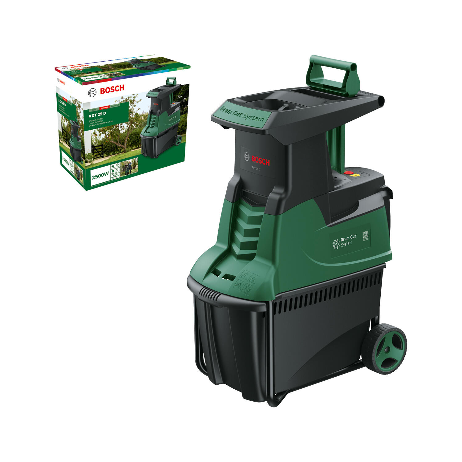 Biotrituratore elettrico BOSCH AXT 25 D  53 l 2500 W - 6