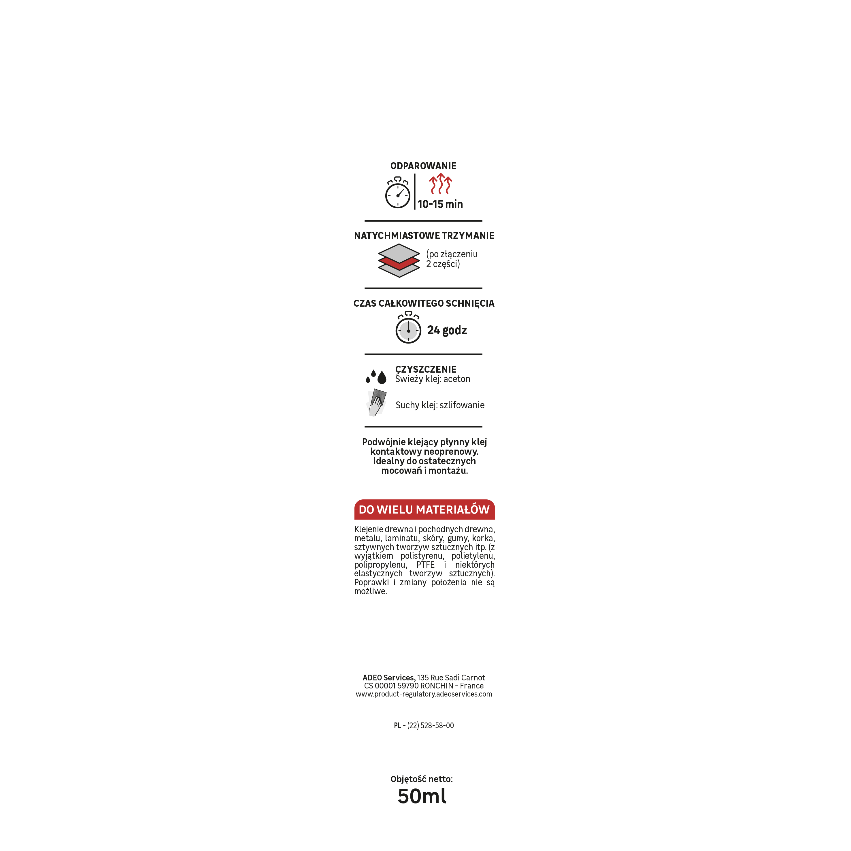 Klej kontaktowy butapren 50 ml bezbarwny Axton - 5