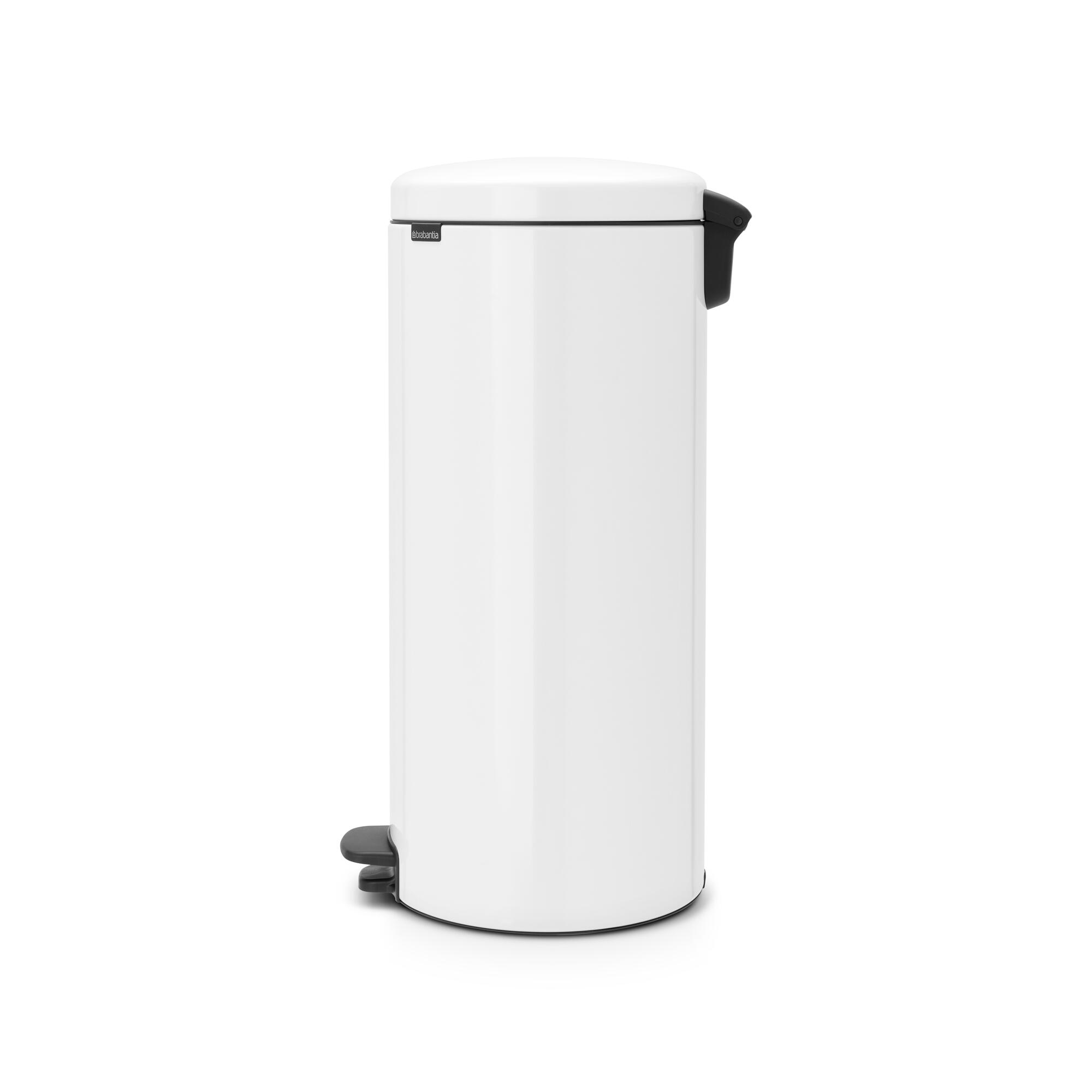 Cubo de basura con pedal brabantia newicon blanco 30l