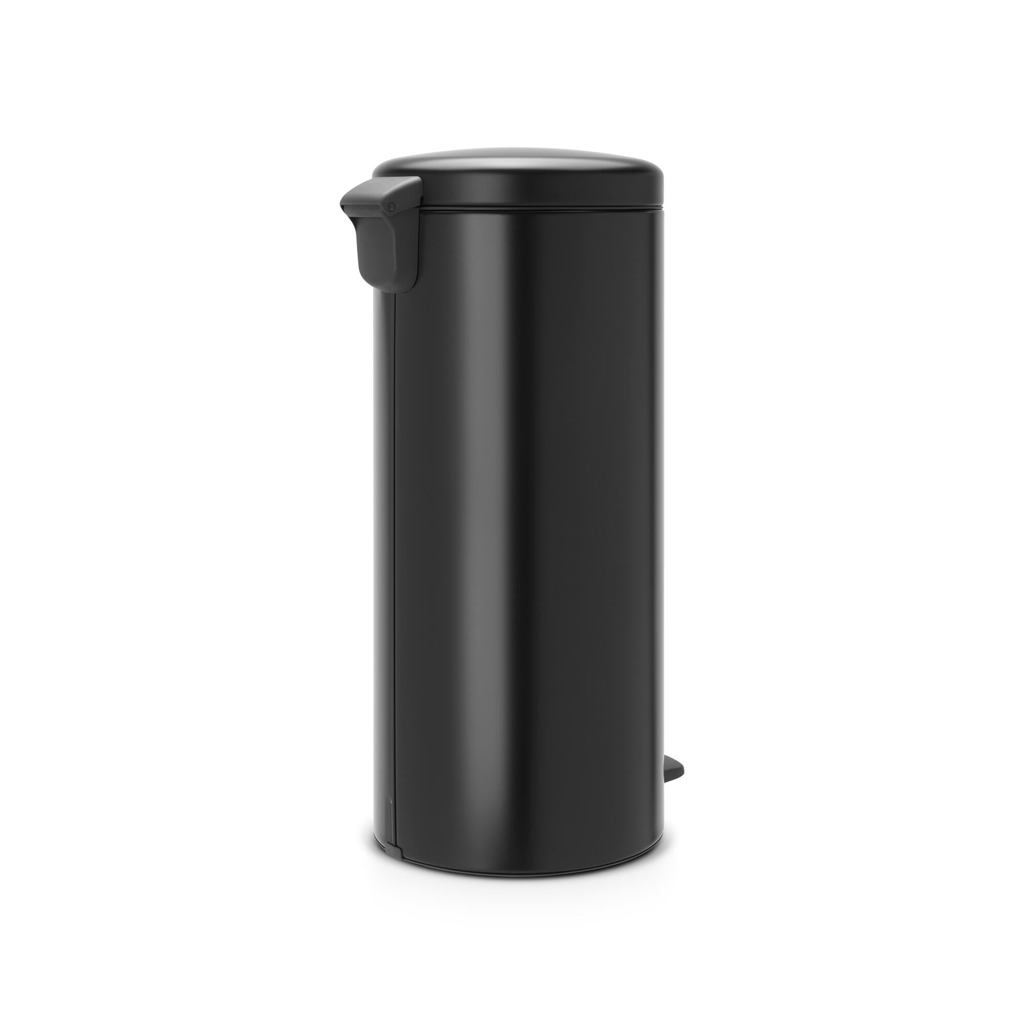 Poubelle de cuisine 30L à pédale BRABANTIA New icon acier inoxydable noir - 7