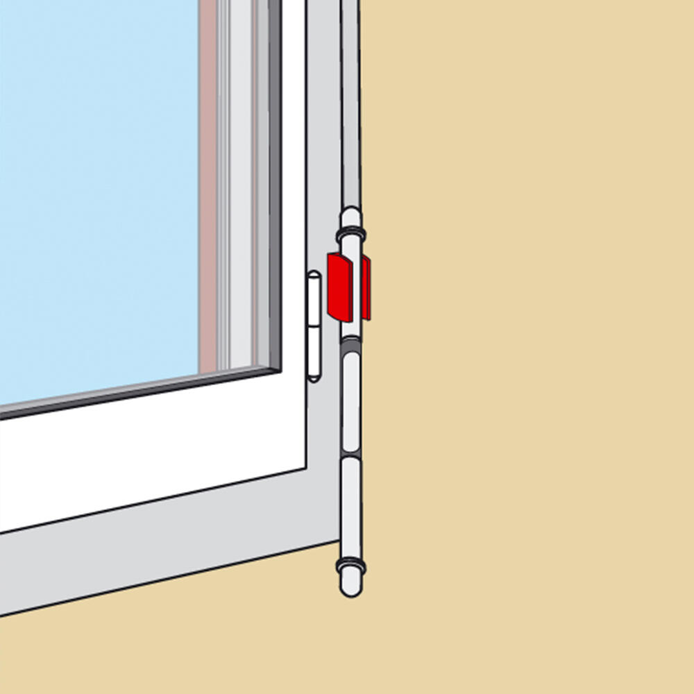 Bloqueur de manivelle composite blanc, H.33 x L.20 x P.34 mm AFBAT - 2