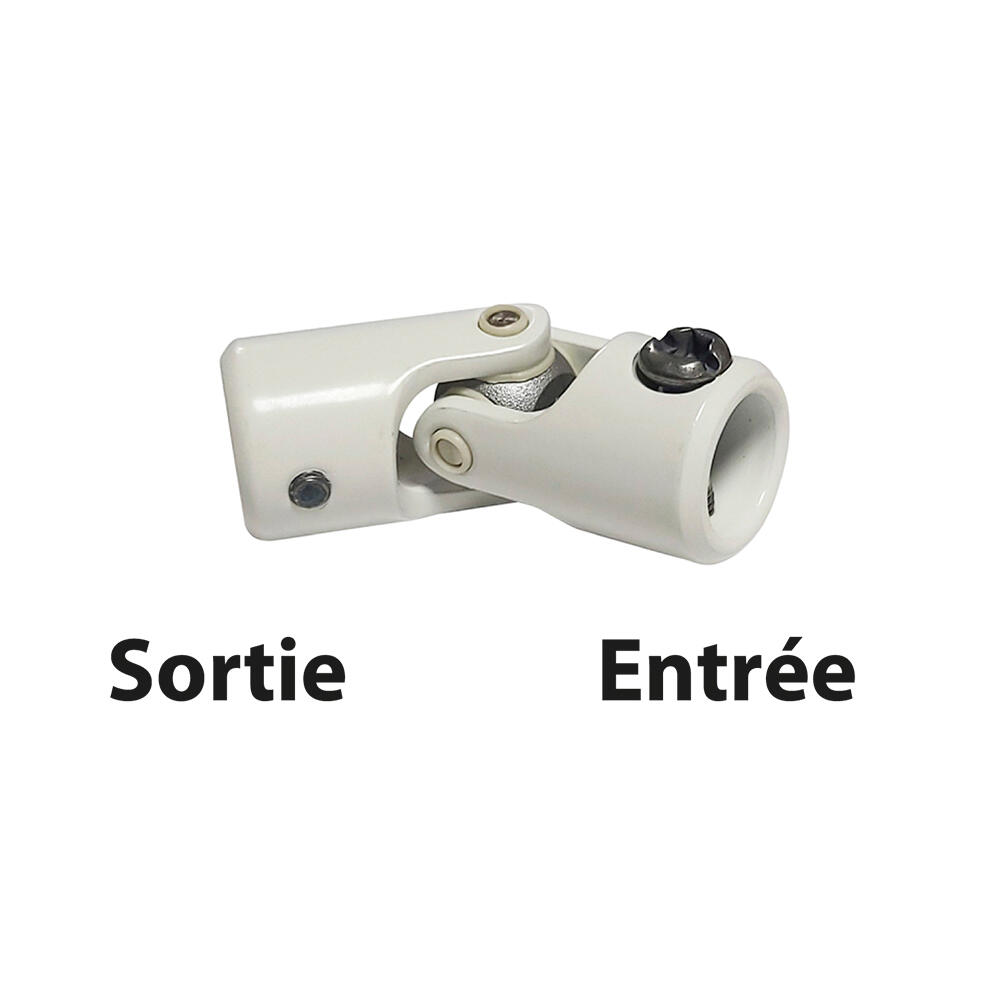 Genouillère 6 pans 10 mm + Diam. 12 mm, acier blanc, H.50 x L.18 x P.18 mm AFBAT - 2