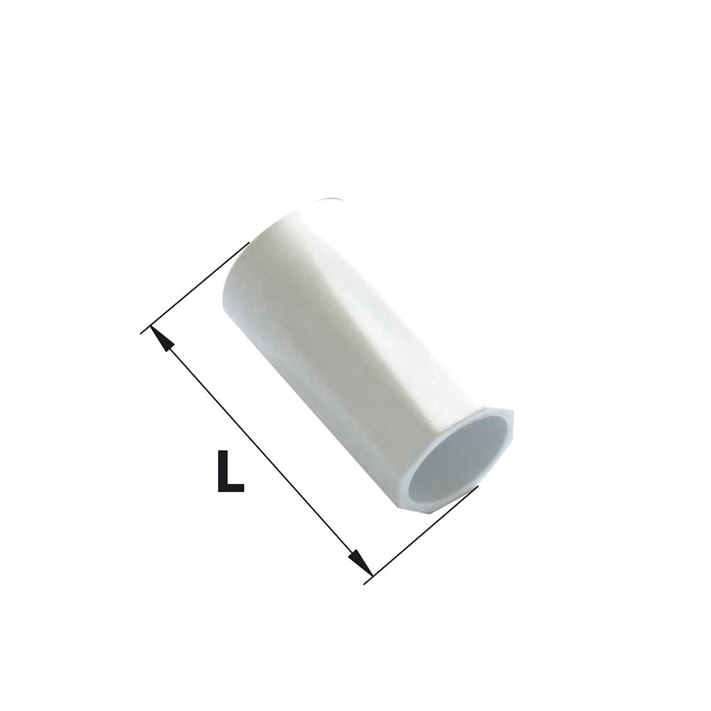 Lot de 2 butées de lame finale pvc brut, H.25 x L.25 x P.40 mm - 2