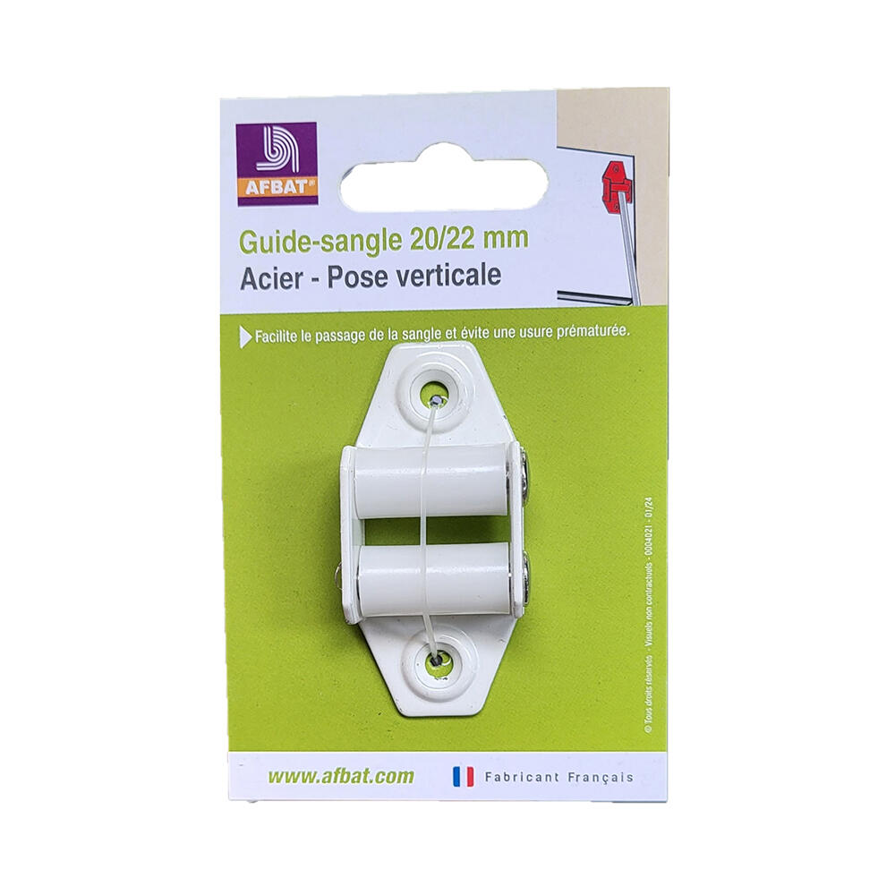 Guide pour sangle de volet roulant 20/22 mm, pose verticale H.58 x L.26 x P.15mm - 3