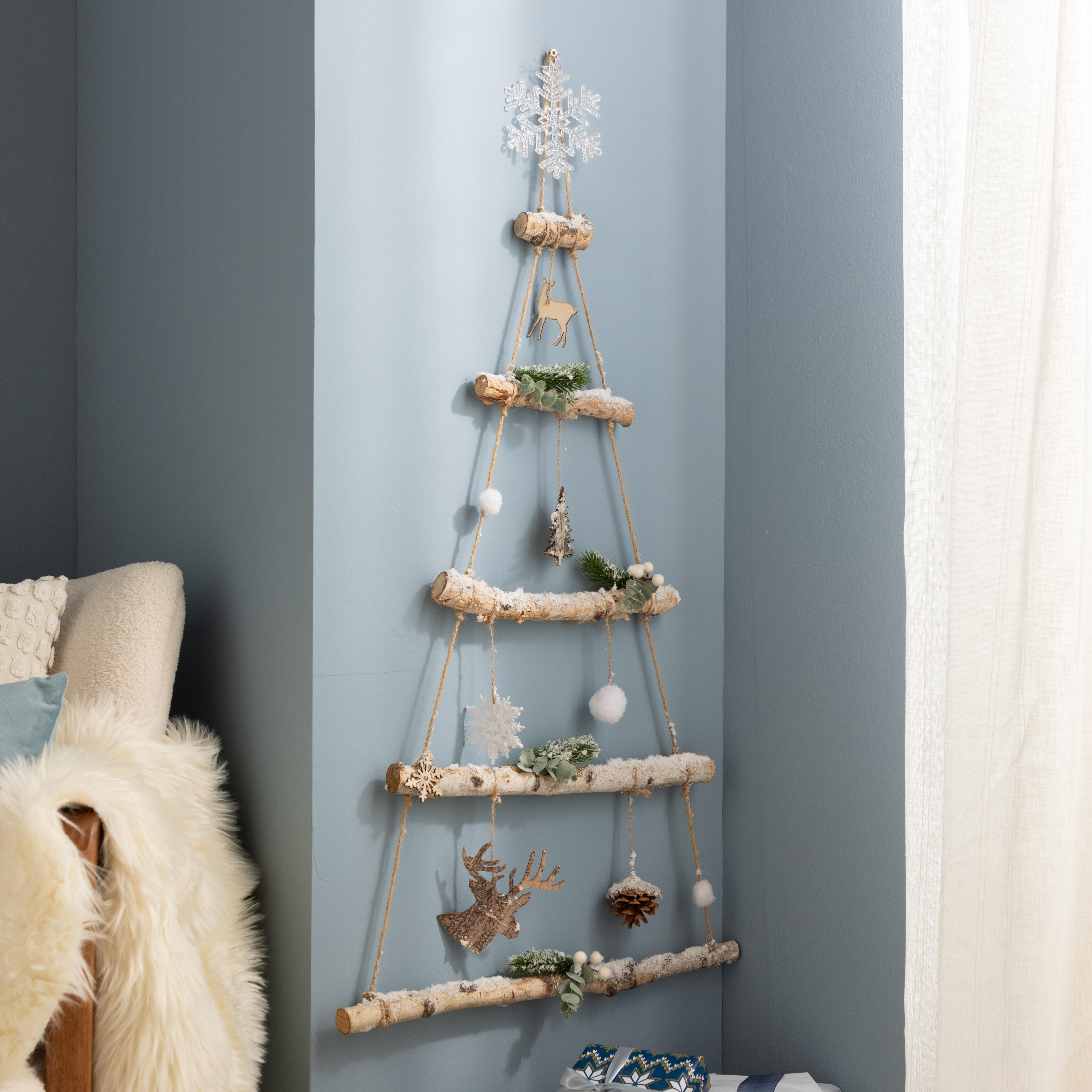 Adorno colgante de navidad árbol winter 48x95cm - 3