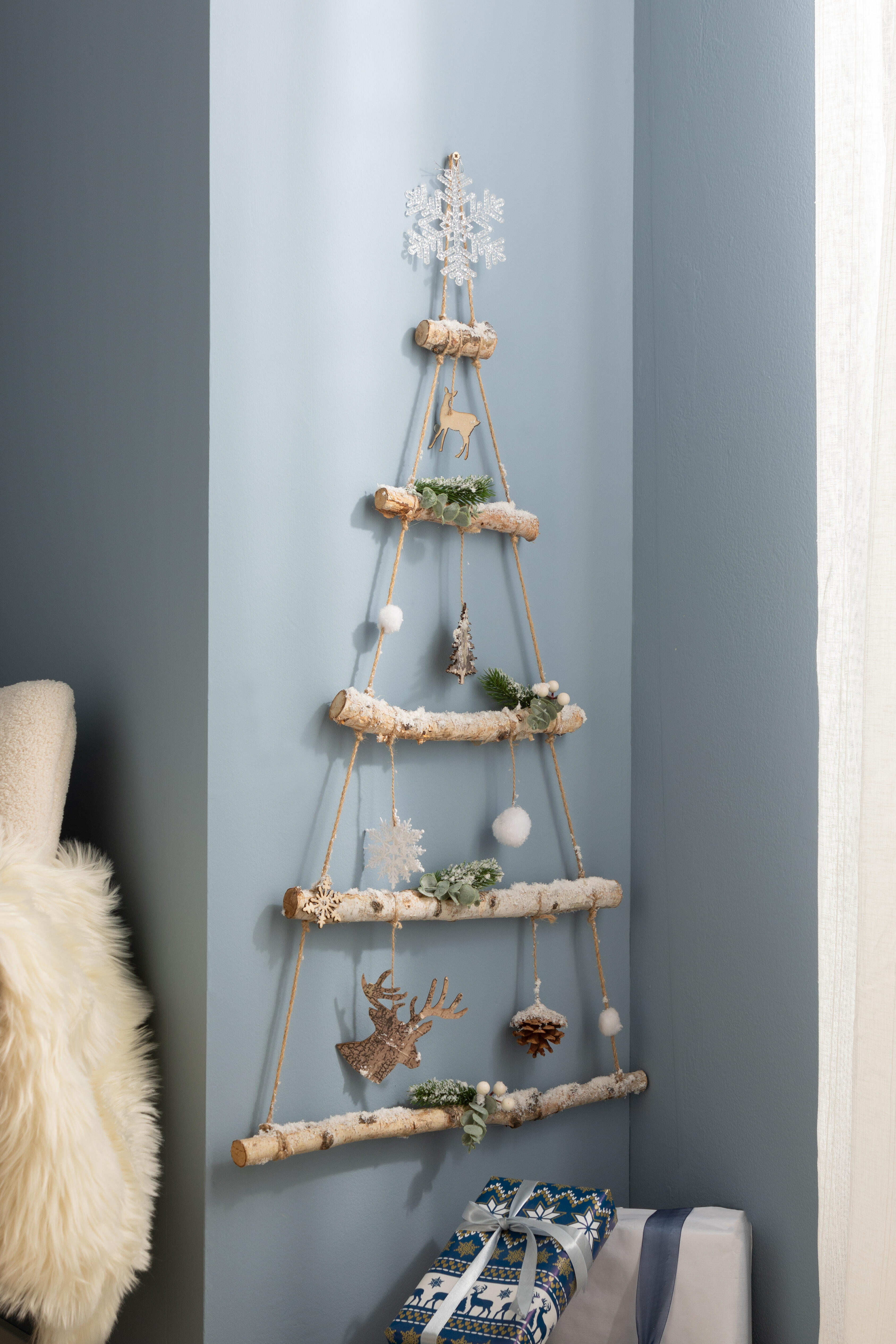 Adorno colgante de navidad árbol winter 48x95cm - 2