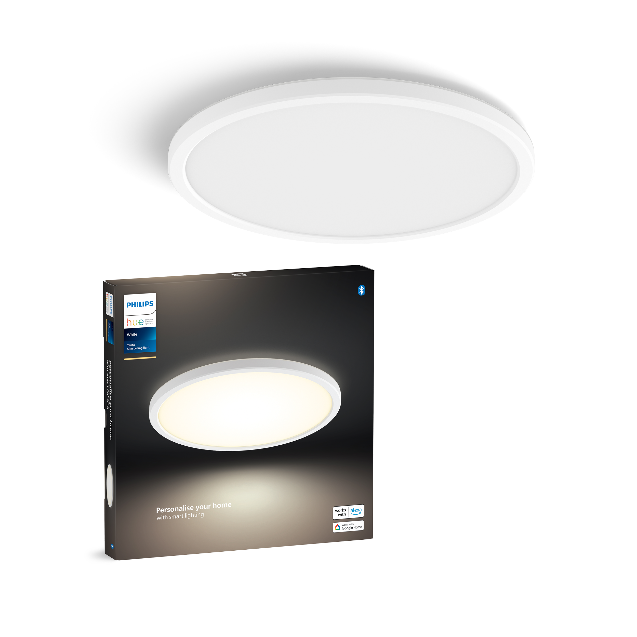 Plafoniera LED Tento Hue White Panel round S white IP20 cct da bianco caldo a bianco freddo con regolazione di temperatura, 400 lumen PHILIPS HUE - 4