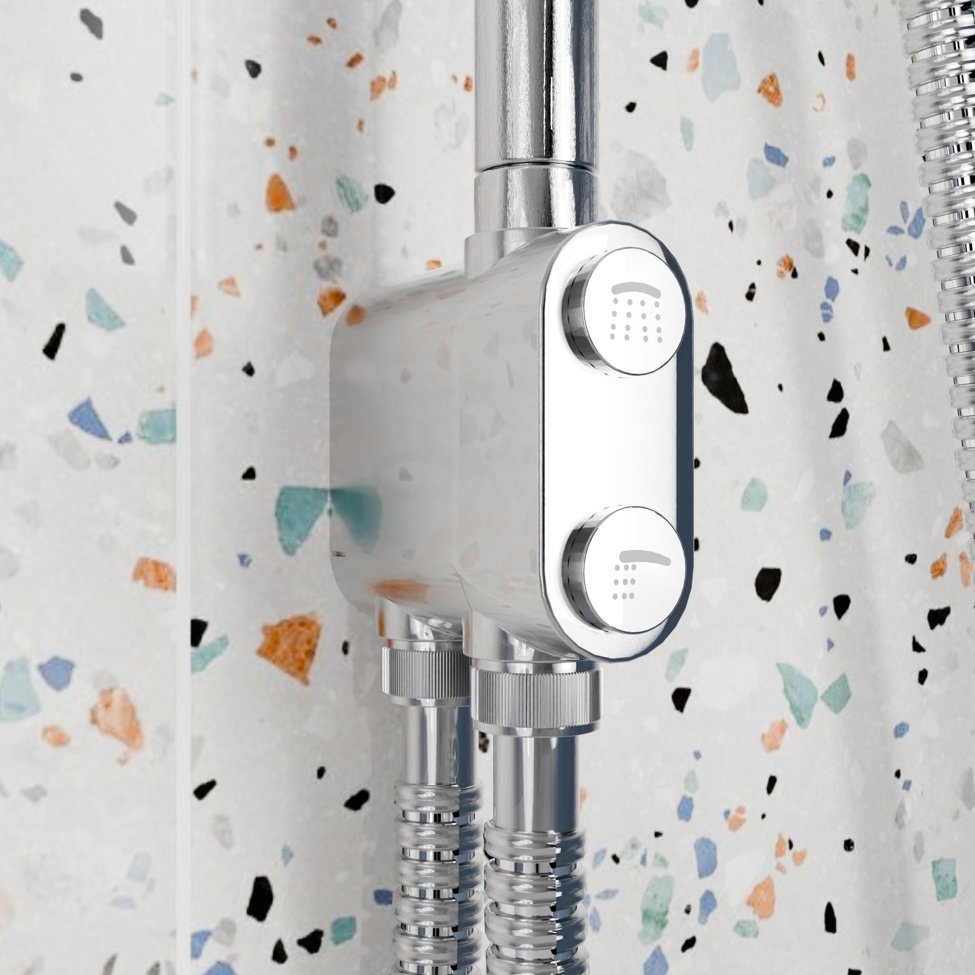 Colonna doccia senza miscelatore Belize cromo - 3