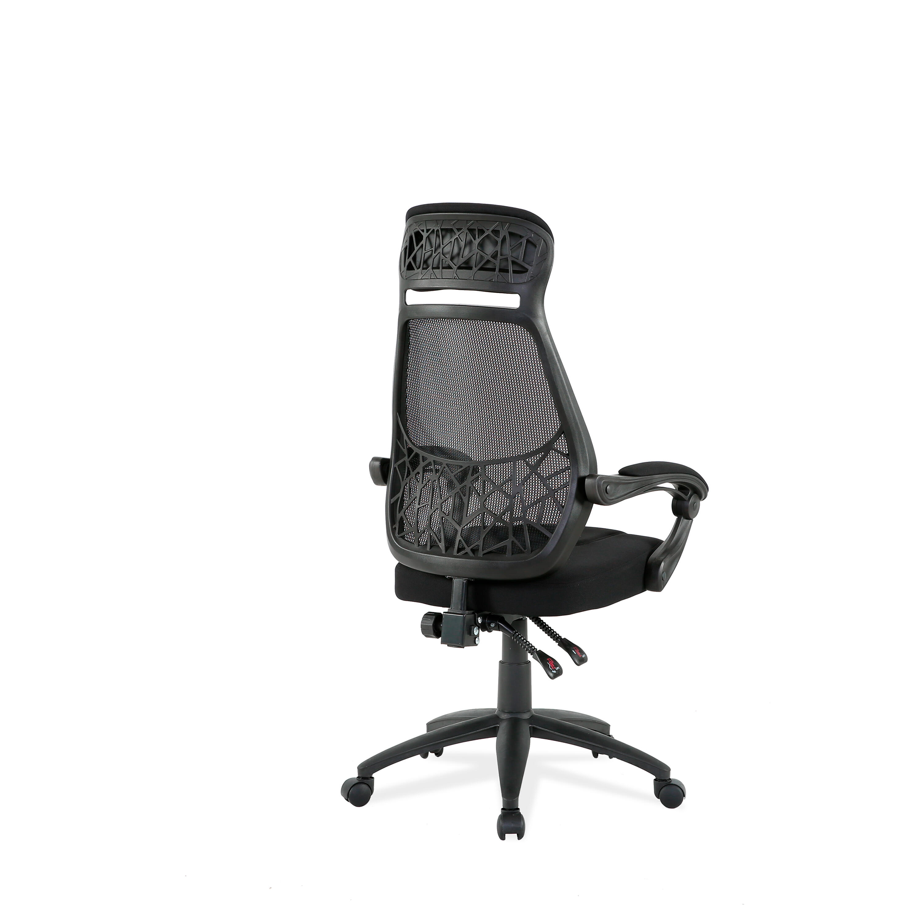 Silla de escritorio erika color negro 58x62x122.5 cm