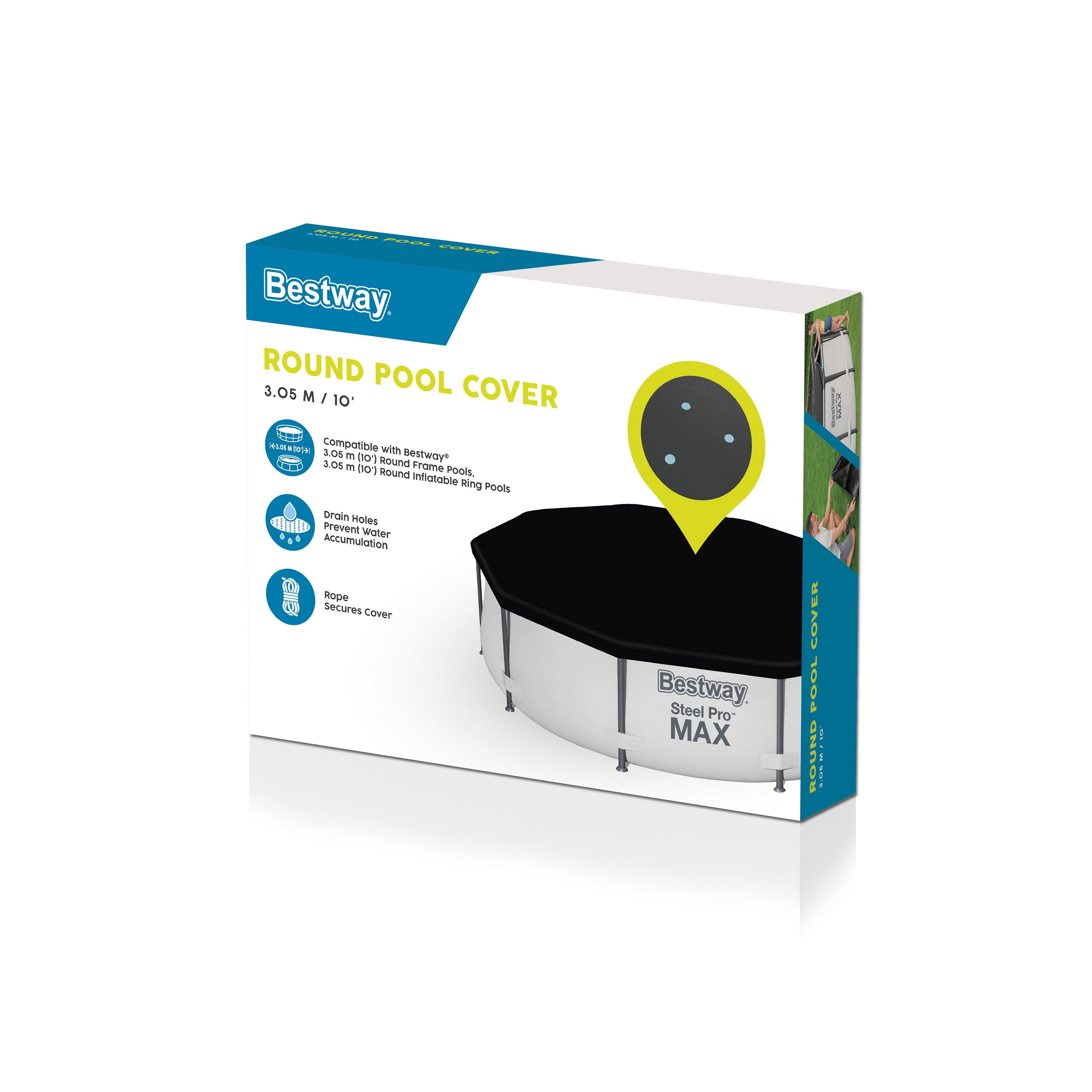 Bâche 4 saisons pour piscine hors sol BESTWAY, rond, Diam.305cm - 6