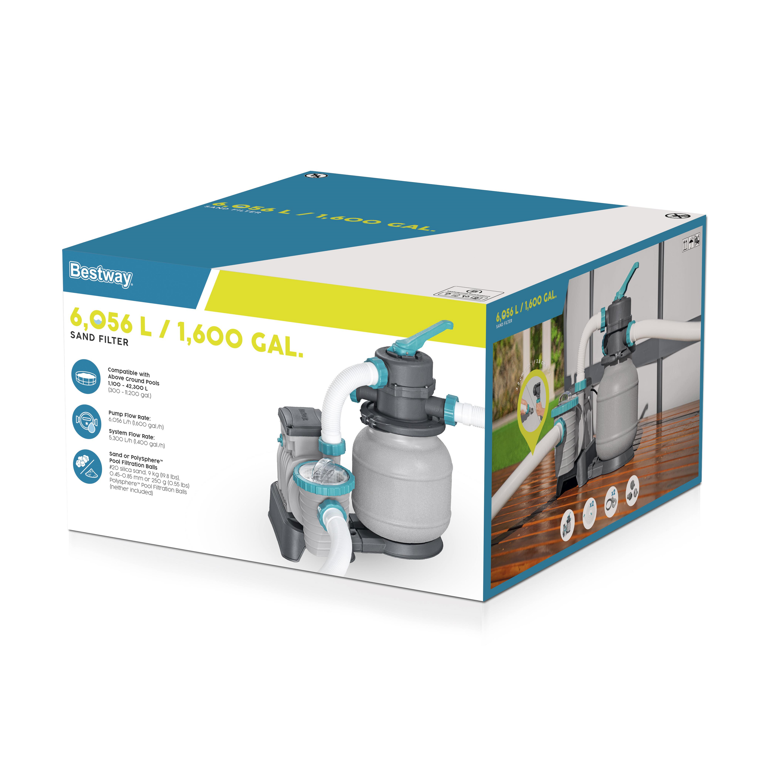 Pompa filtrująca piaskowa do basenu 5.7m³/h 58497 Bestway - 3