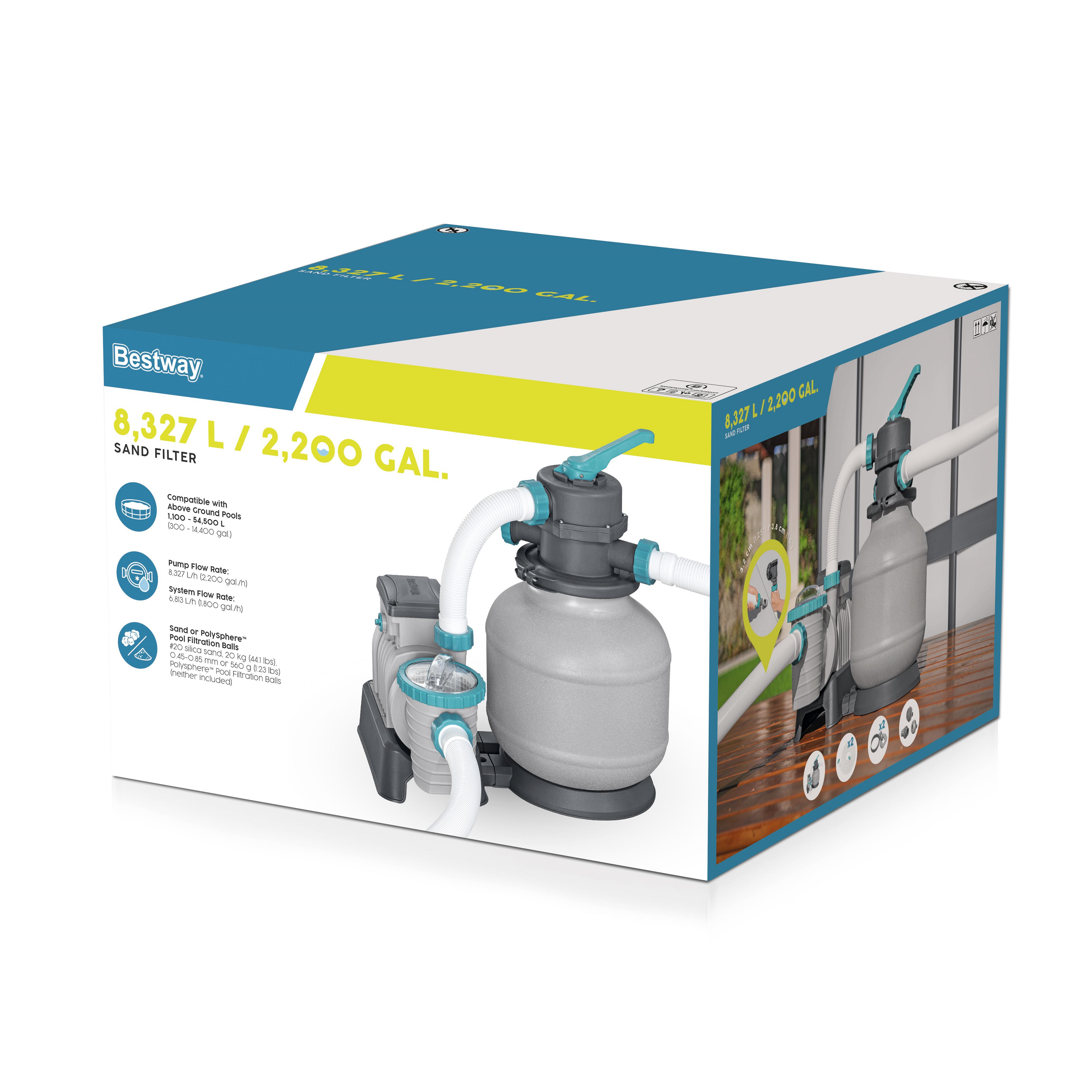 Pompa filtrująca piaskowa do basenu 8.3m³/h 58499 Bestway - 3