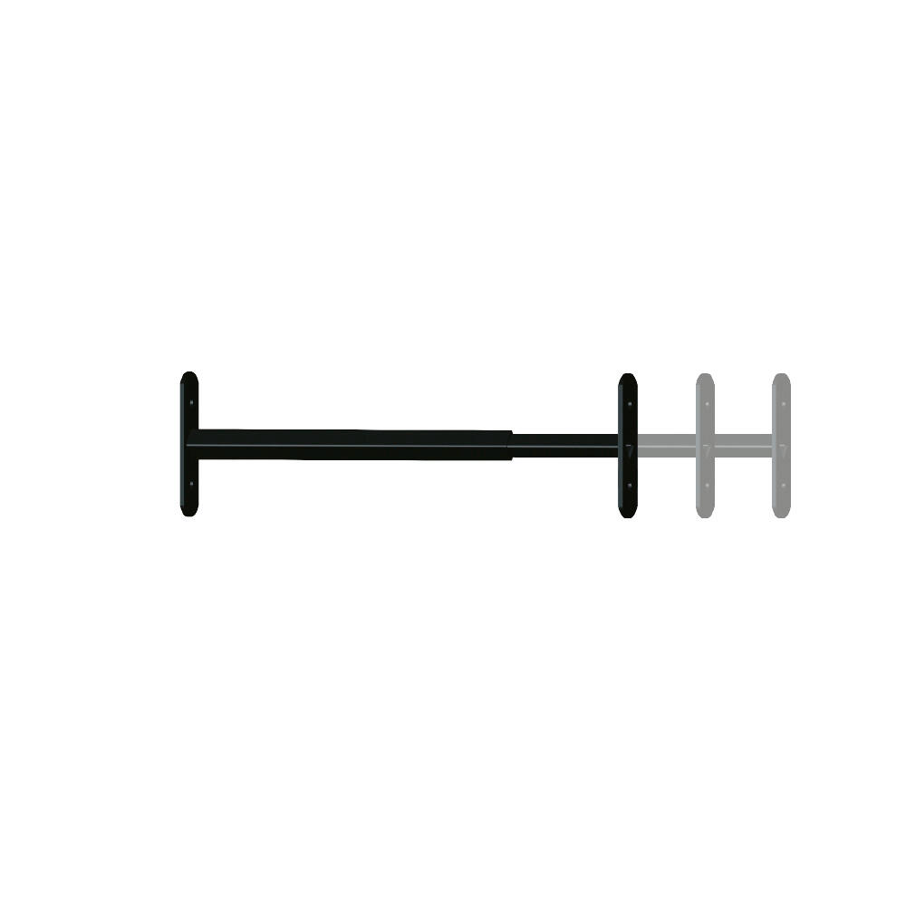 Grille de défense extensible 1 barreau 48 à 90 cm noir AFBAT | Leroy Merlin