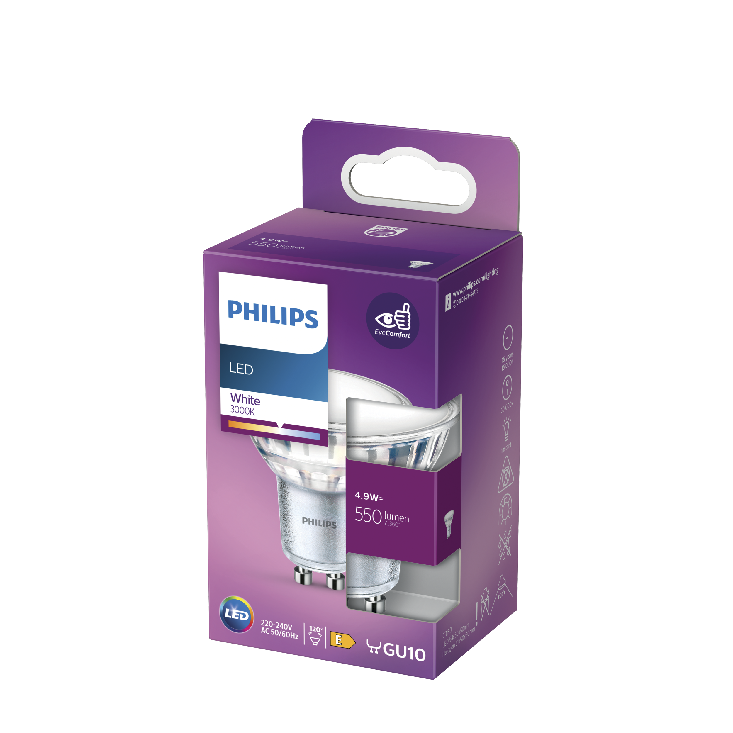 Żarówka LED 4,9 W 550 lm Ciepła biel Philips - 3