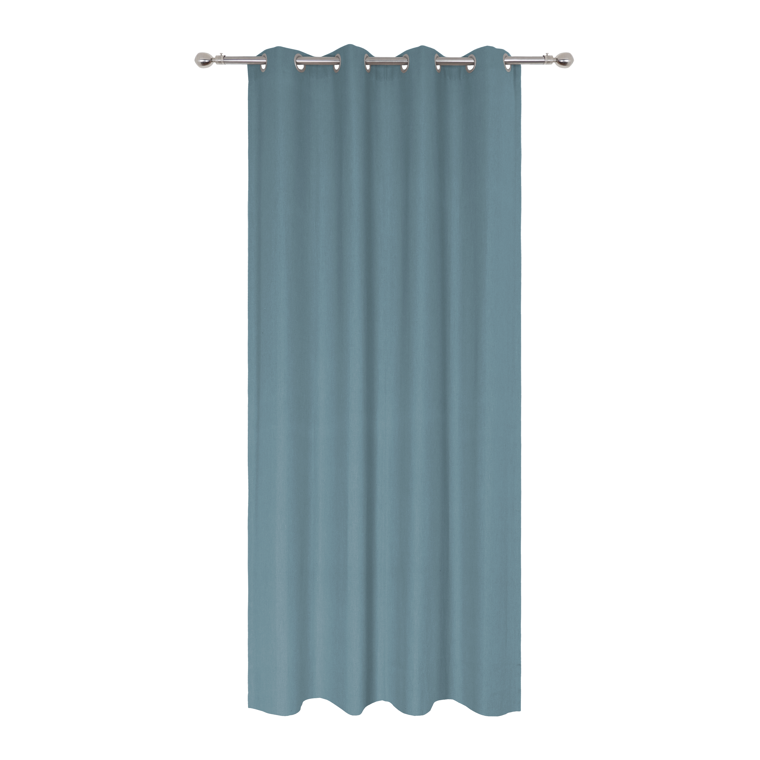 Rideau tamisant, Kalpe coton, bleu H.280 x l.140 cm INSPIRE - 8