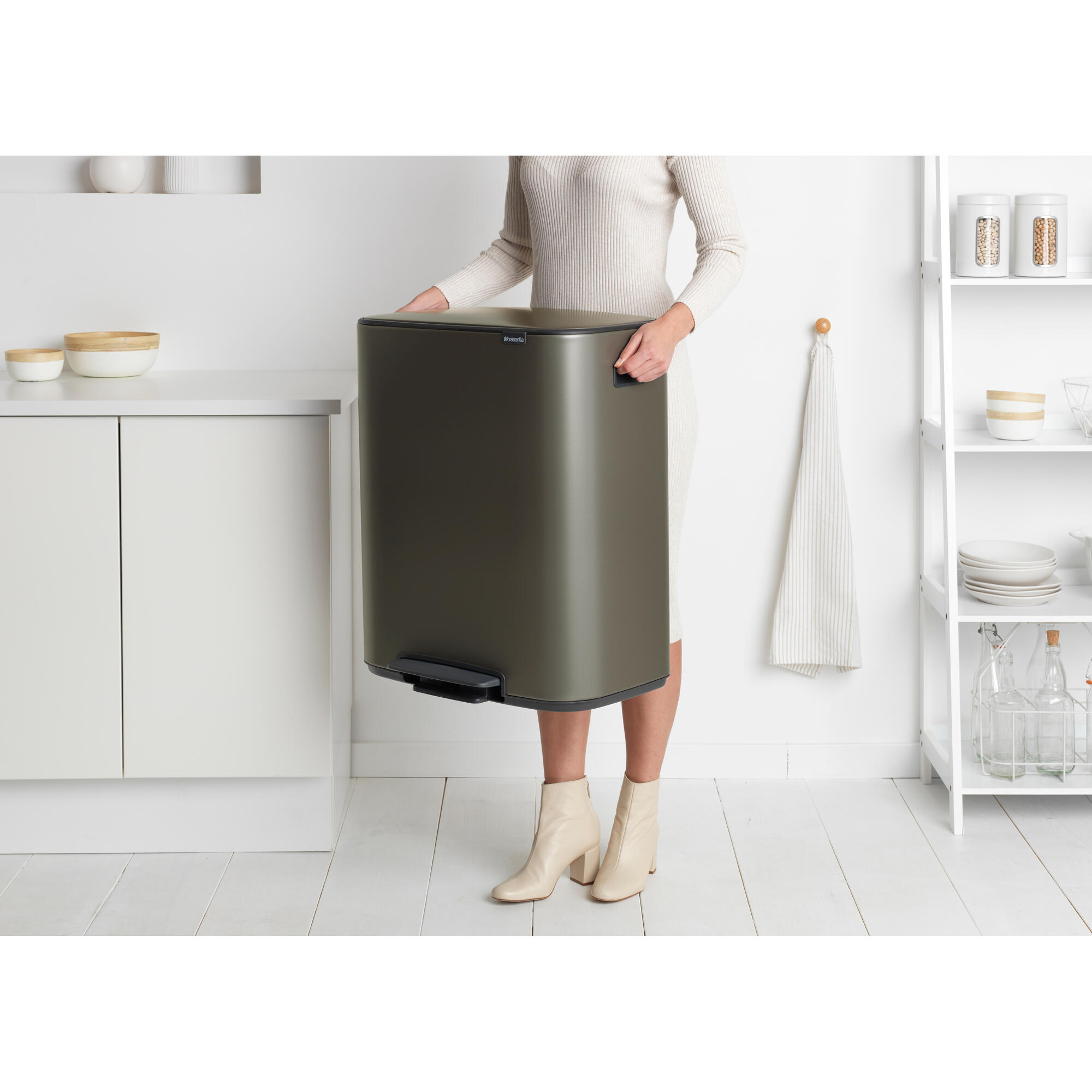 Balde do Lixo com pedal BO BRABANTIA BRANCO 2X30L - 4