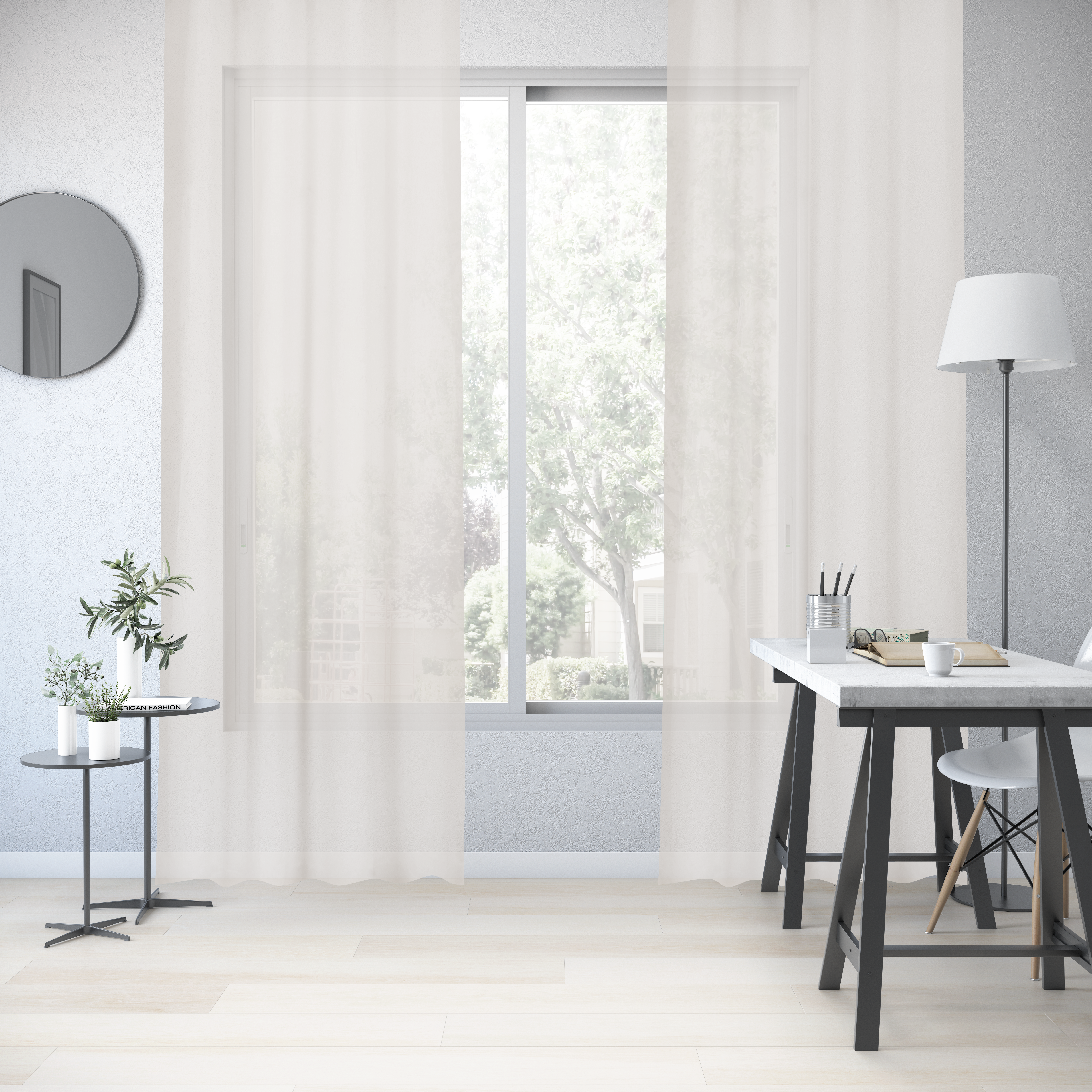 Cortinado ilhós Elara 140x280cm paper Inspire - 7