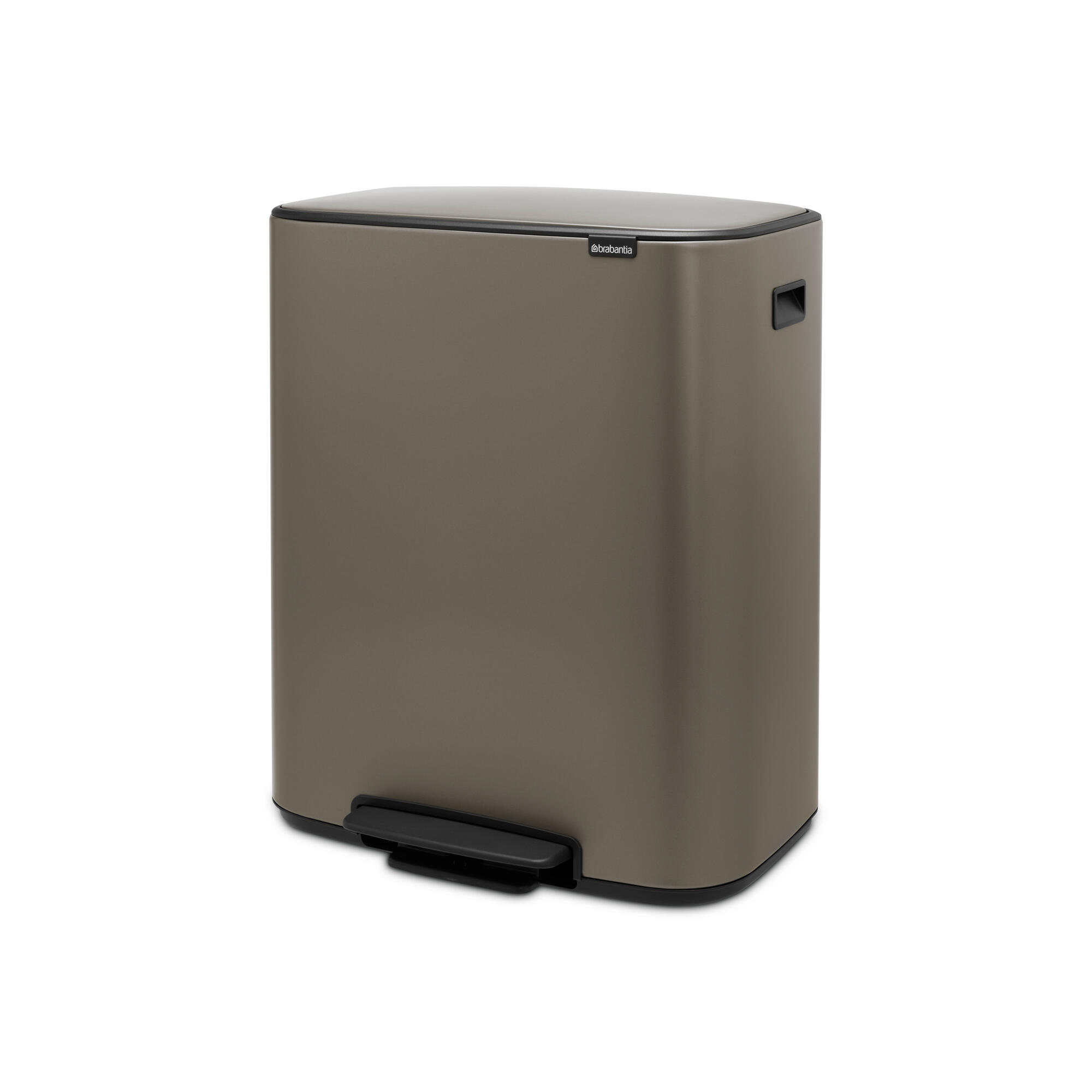 Poubelle tri sélectif de cuisine 30+30L à pédale BRABANTIA Bo acier platinium - 7