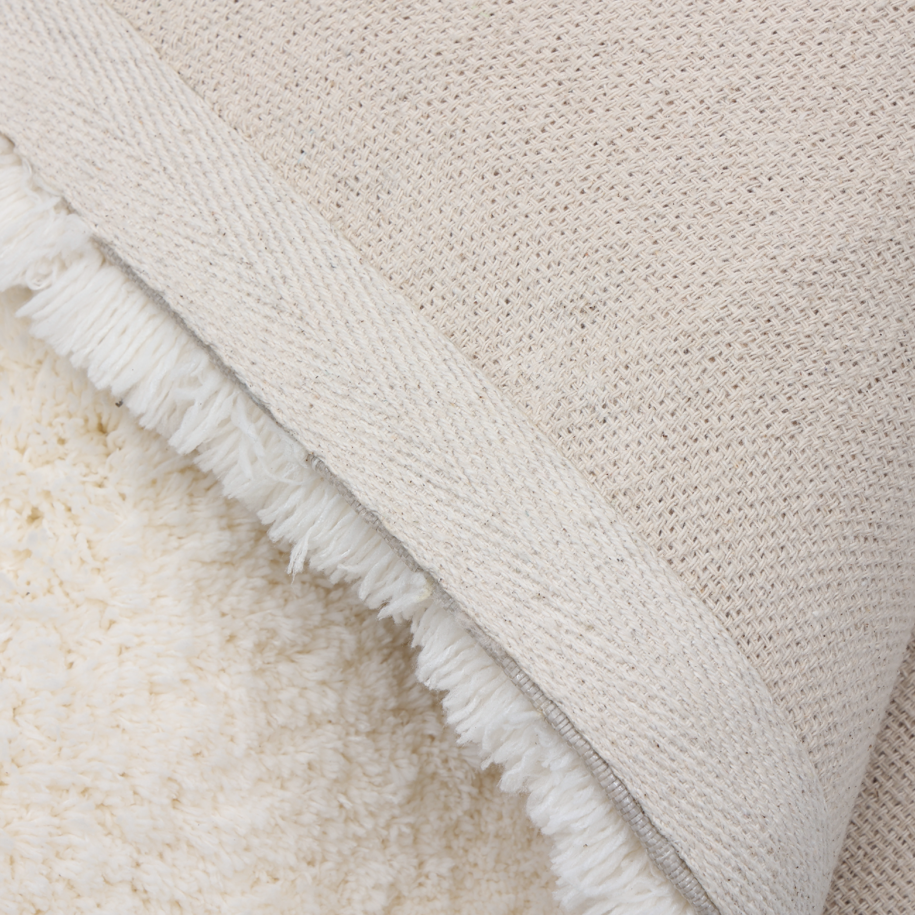 Tappeto Talka Shaggy in poliestere, L 290 x L 200 cm, crema - 5