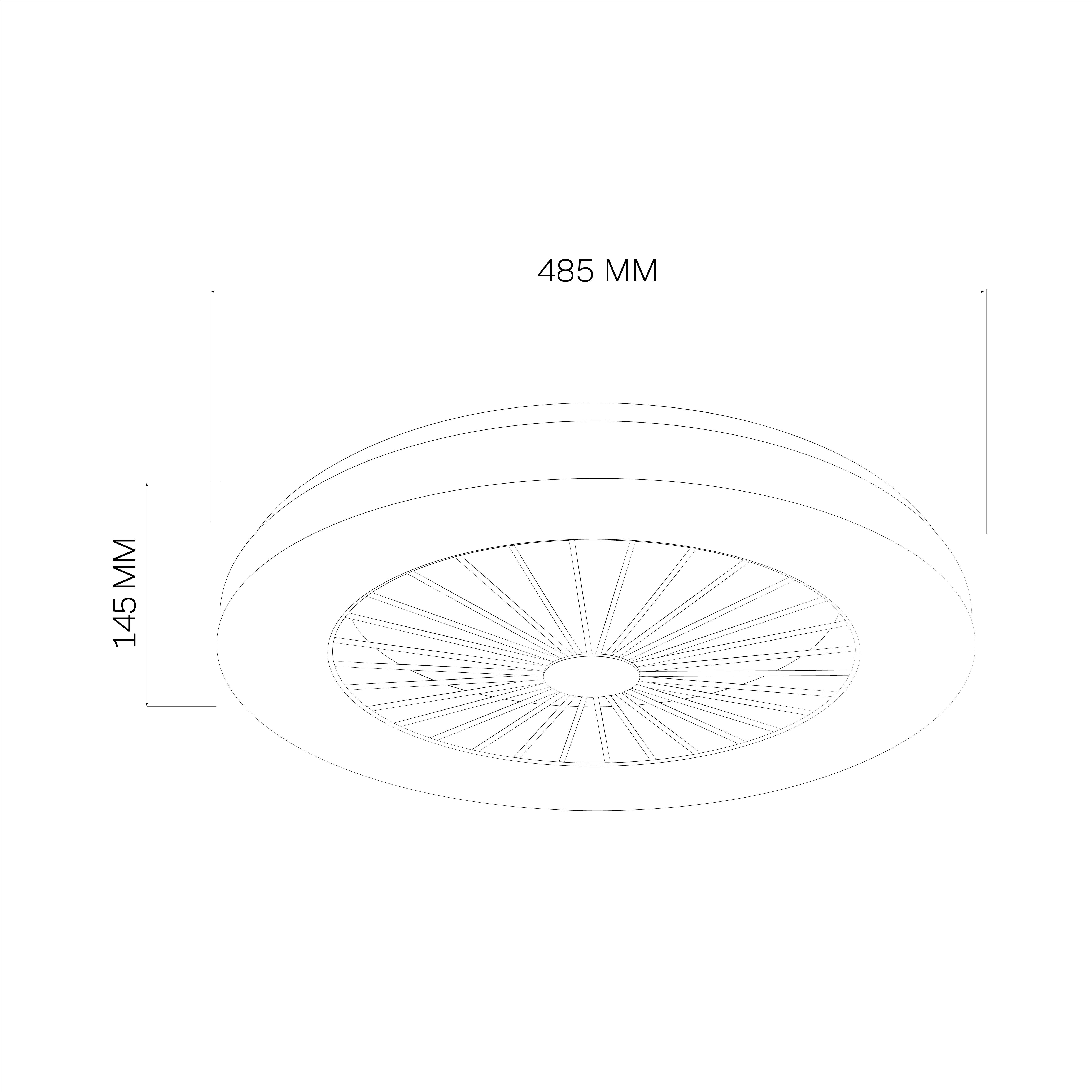 Lampowentylator Libya biały 50 cm LED Sanico - 3