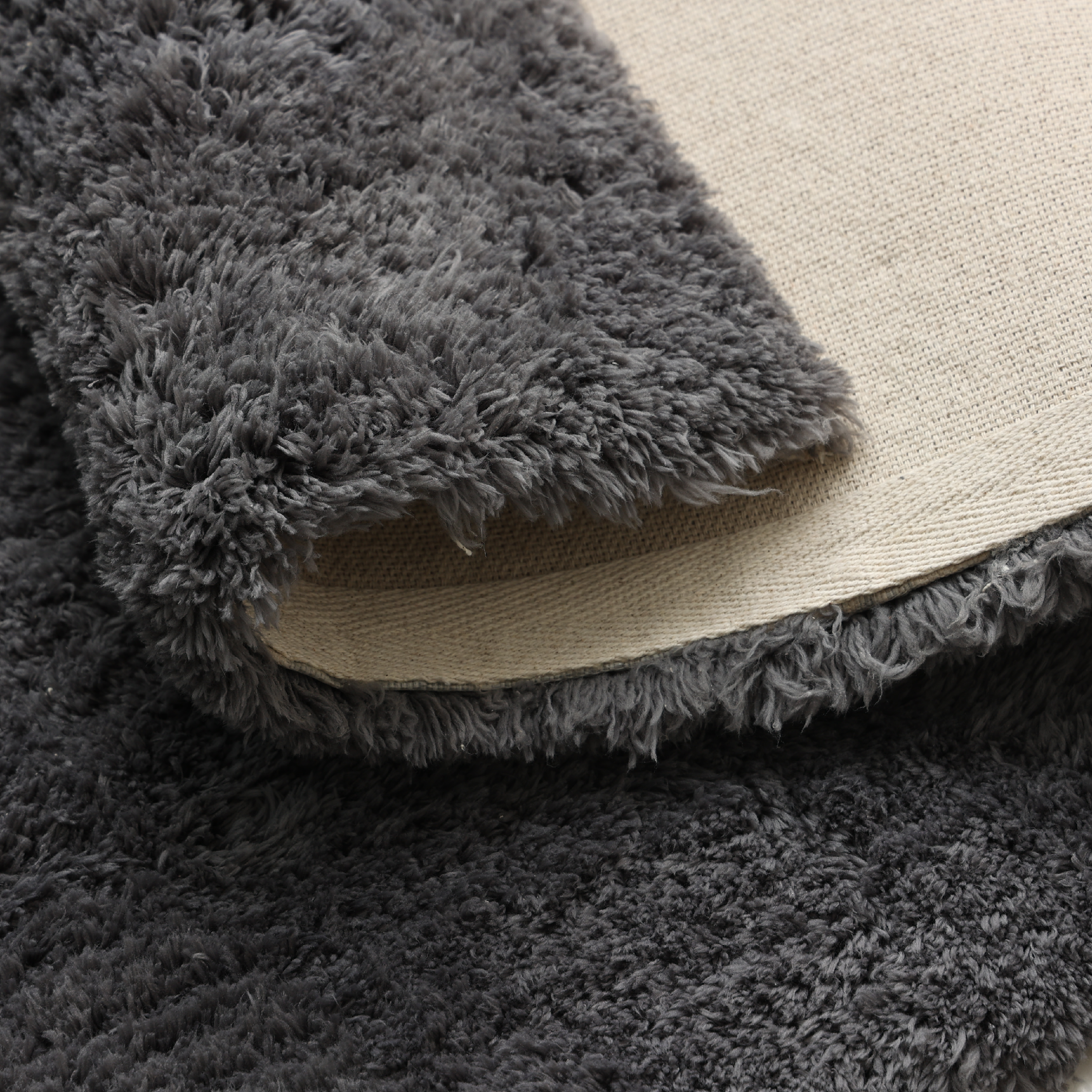 Scendiletto Talka Shaggy in poliestere, L 120 x L 60 cm, antracite - 8