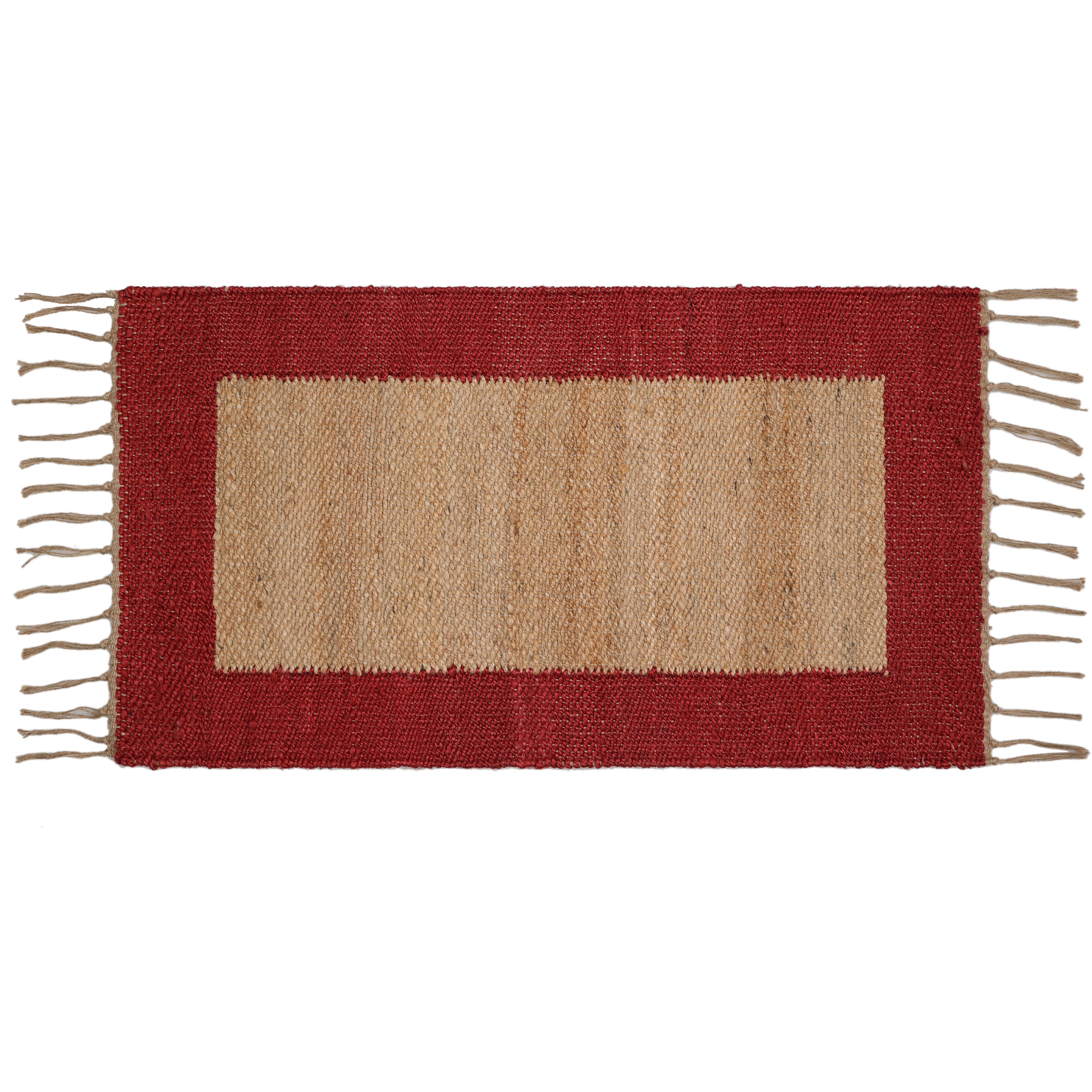 Scendiletto Baliko in juta, L 110 x L 60 cm, giallo/rosso - 11