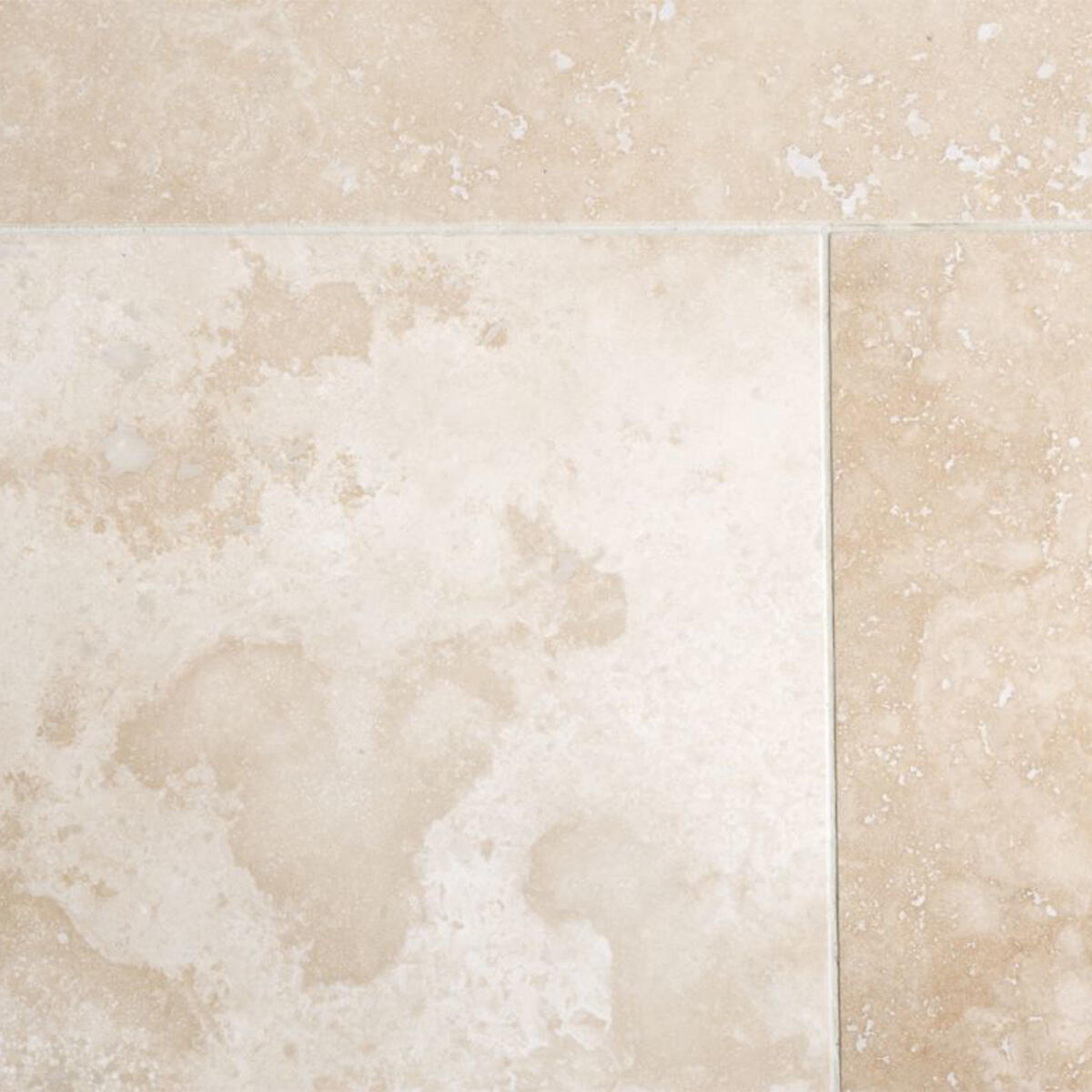 Dalle sol effet pierre nuances de beige Travertin bouché adouci l.40.6 x L.61 cm - 3