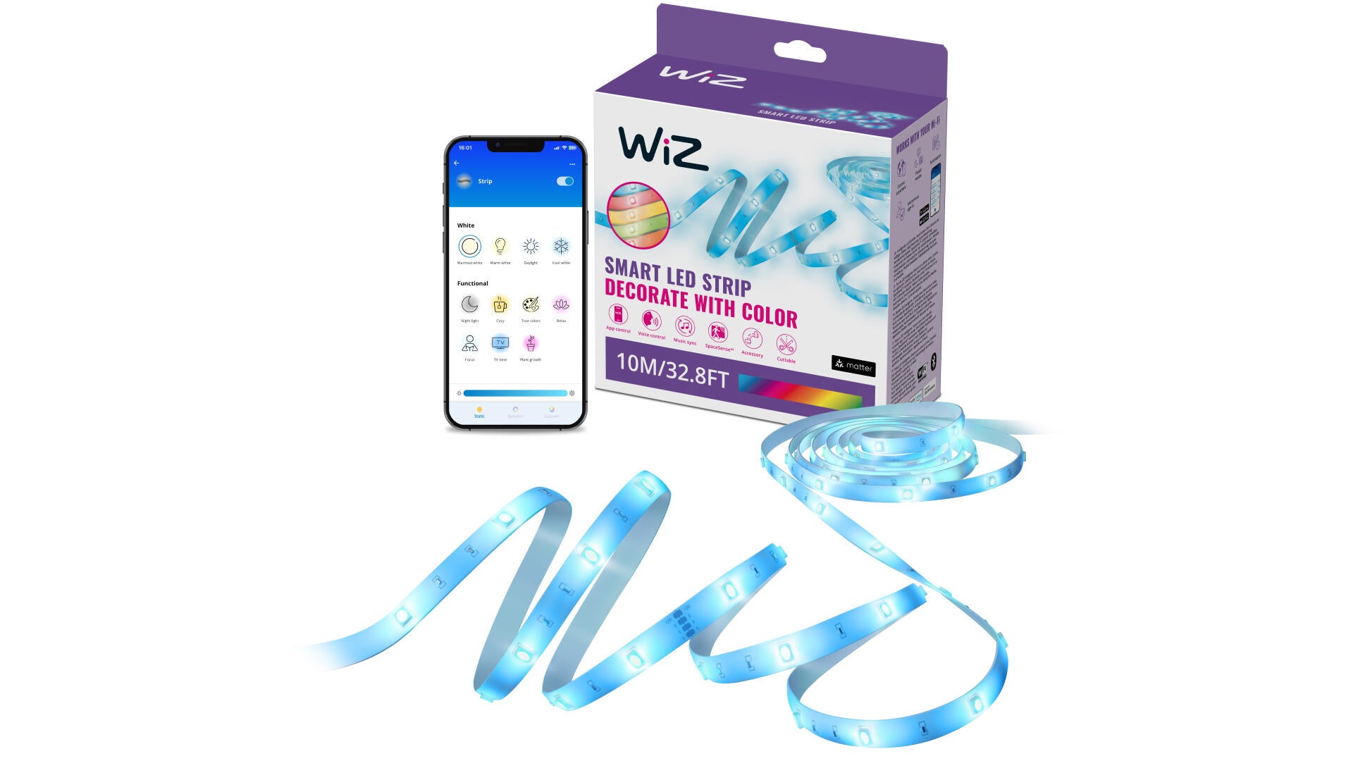 Striscia led 21.8m luce rgb multicolore WIZ - 2