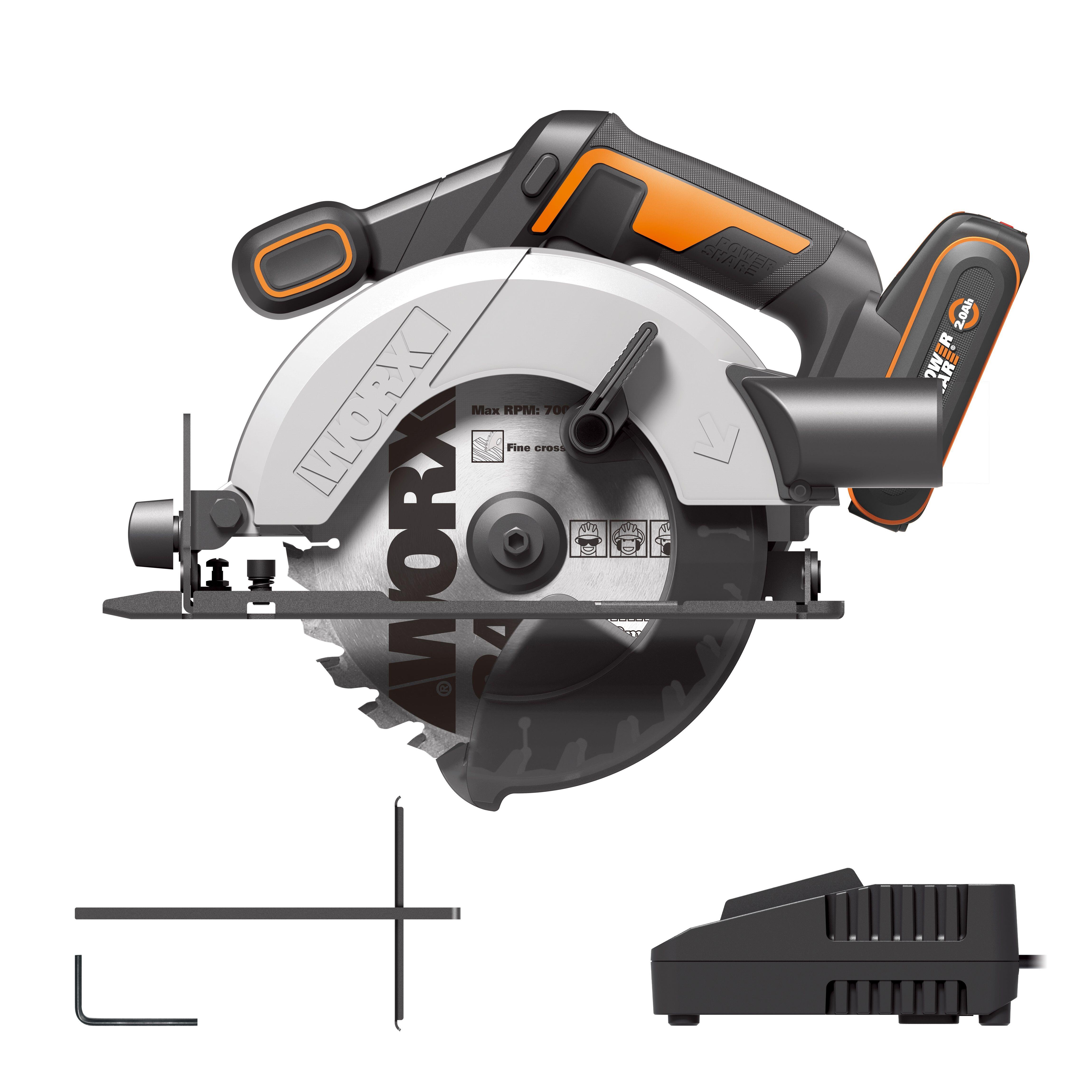 Sierra circular sin cable worx