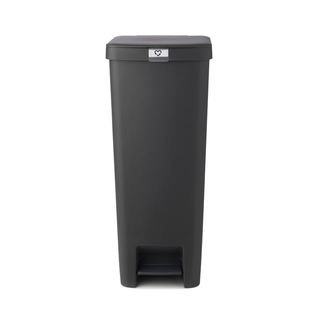 Poubelle de cuisine 40L à pédale BRABANTIA Step up gris