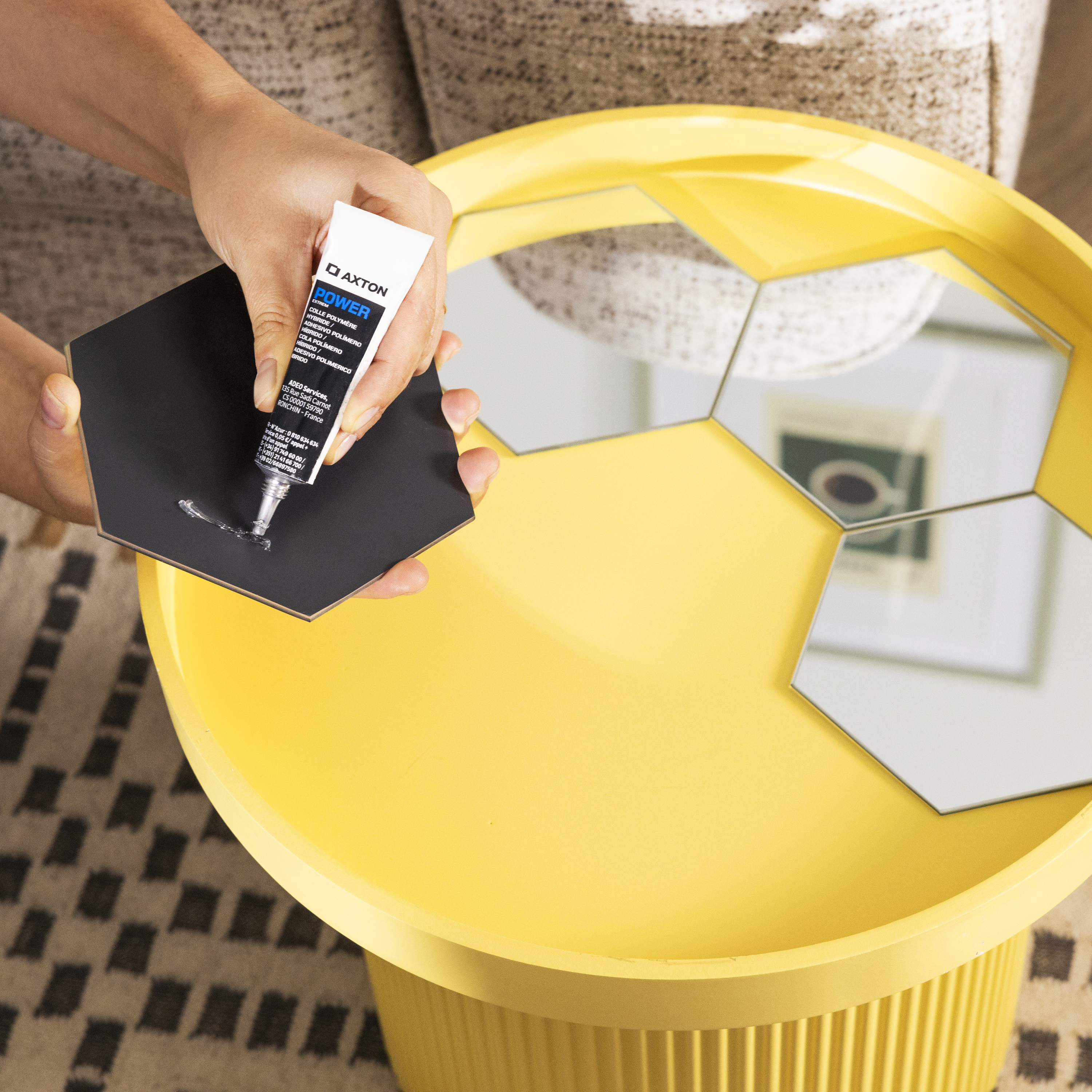 Adhesivo polimero AXTON 20 ml transparente para PVC, madera, hormigón, cerámica, aplicación sin herramienta, resistente al agua, se puede reposicionar, goma elástica, resiste a las torsiones. Para unir materiales. - 5