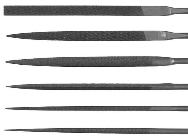 Lot de 6 limes aiguilles douce BAHCO, L. 160 mm