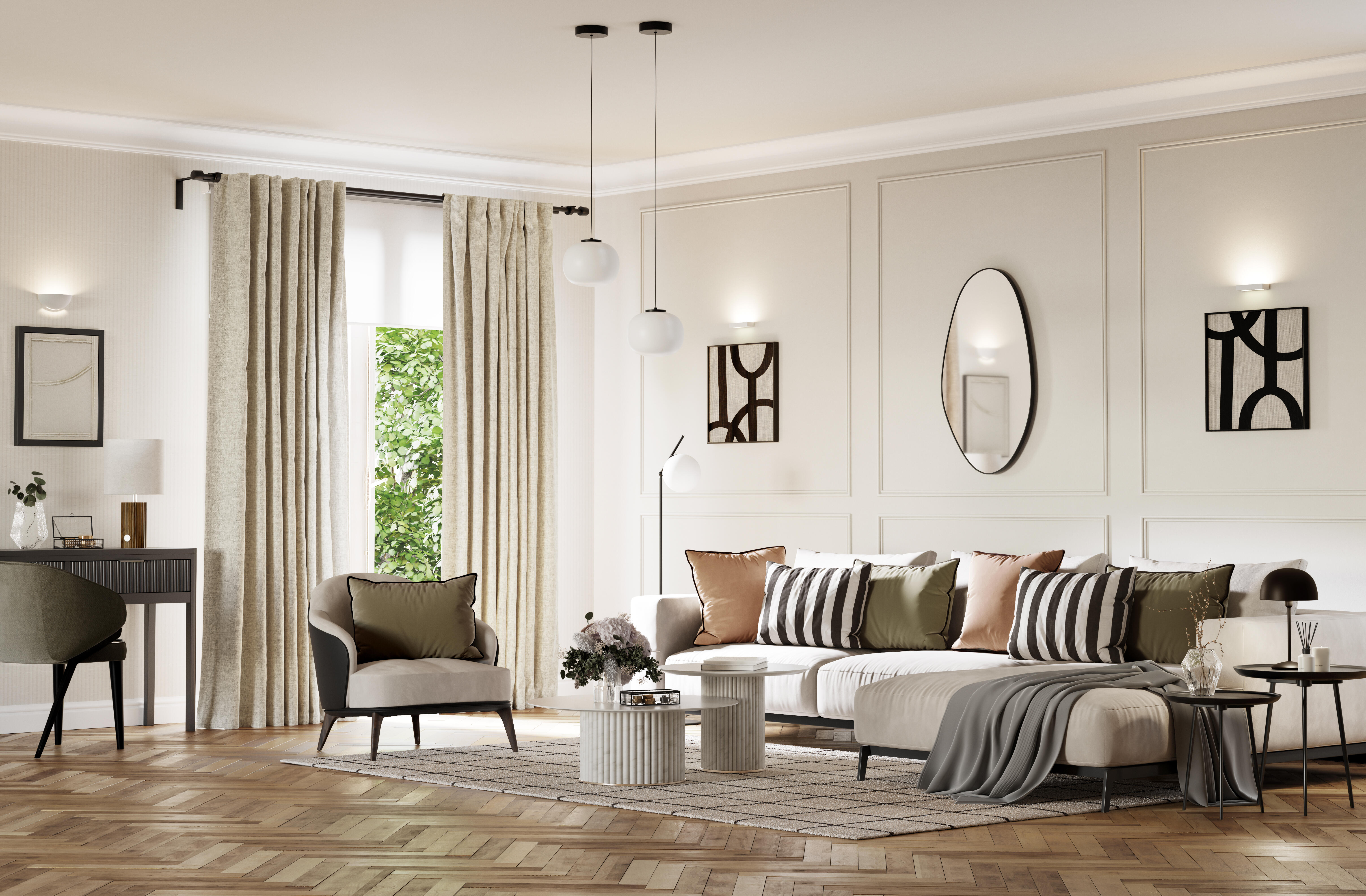 Cortinado fita e/ou presilha blackout Auriane 140x280cm bege Inspire - 18