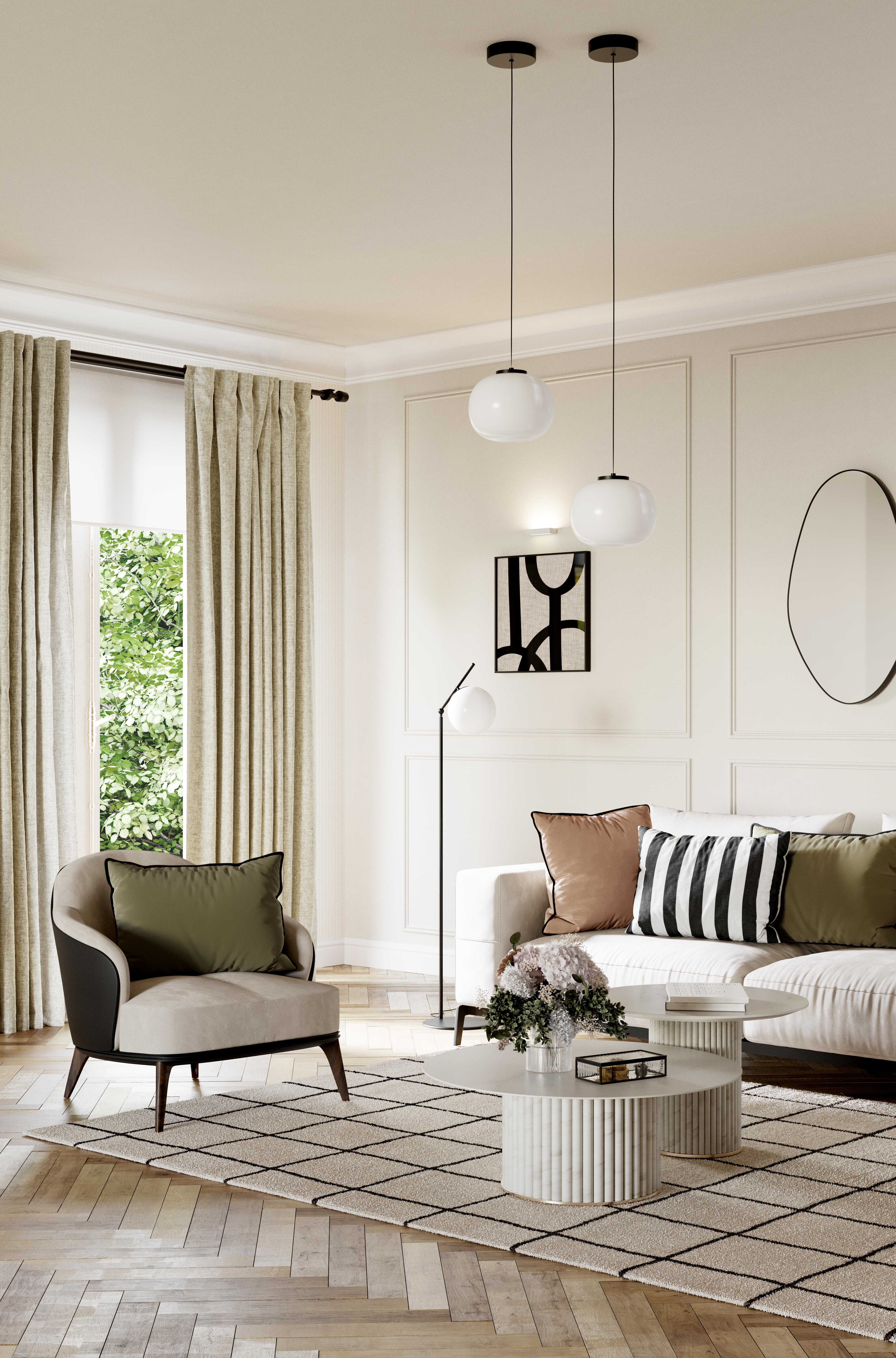 Cortinado fita e/ou presilha blackout Auriane 140x280cm bege Inspire - 17