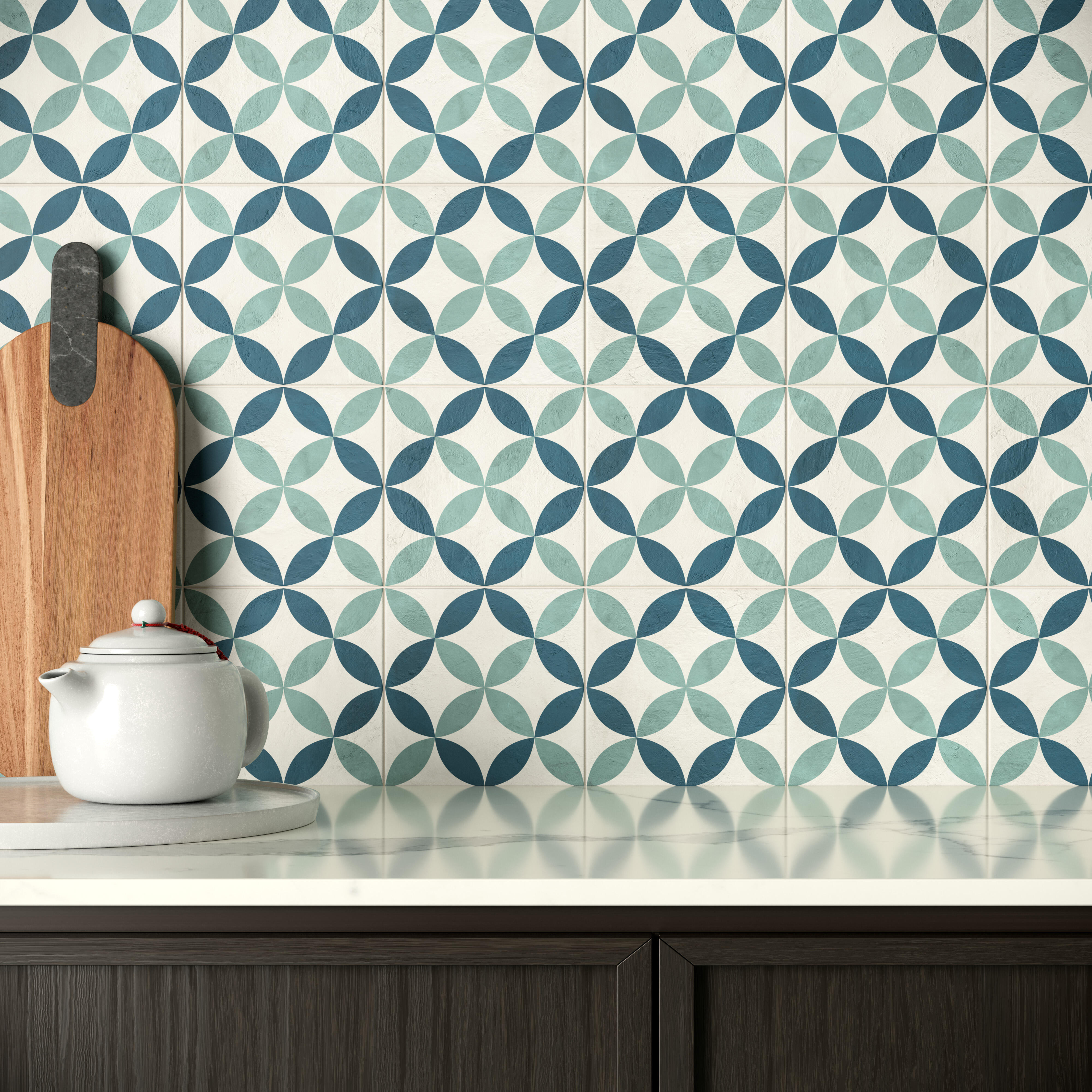 Piastrella da pavimento e rivestimento interno 20 x 20 cm non rettificato in gres porcellanato non smaltato Venezia Intenso opaco Deco Art R9 traffico intenso (pei 4/5) Sp. 8.5 mm 1.2 mq - 3