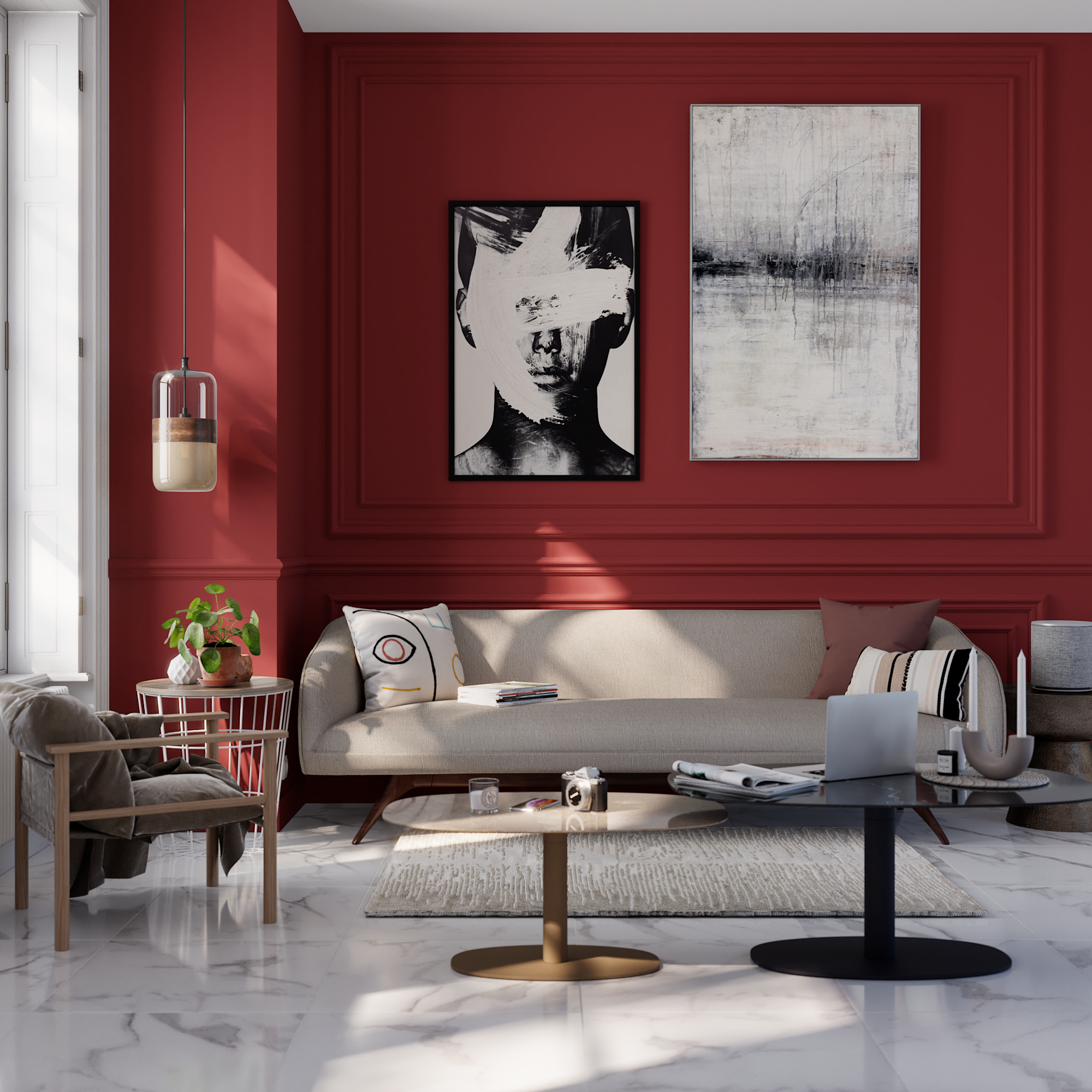 Carrelage sol / mur effet marbre blanc Casablanca l.60 x L.60 cm ARTENS - 3