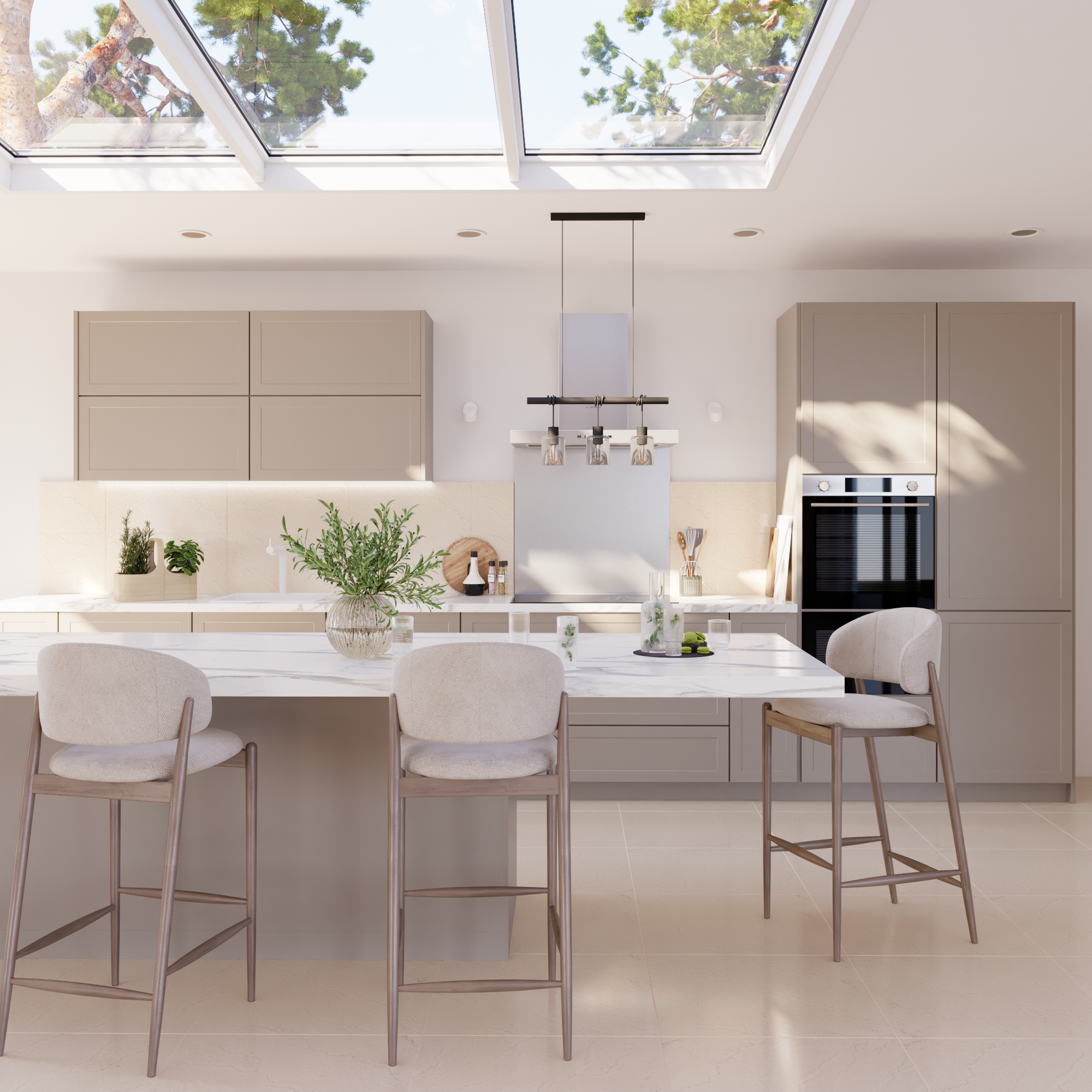 Carrelage sol/mur intérieur effet marbre beige Madras l.60 x L.60 cm ARTENS - 3