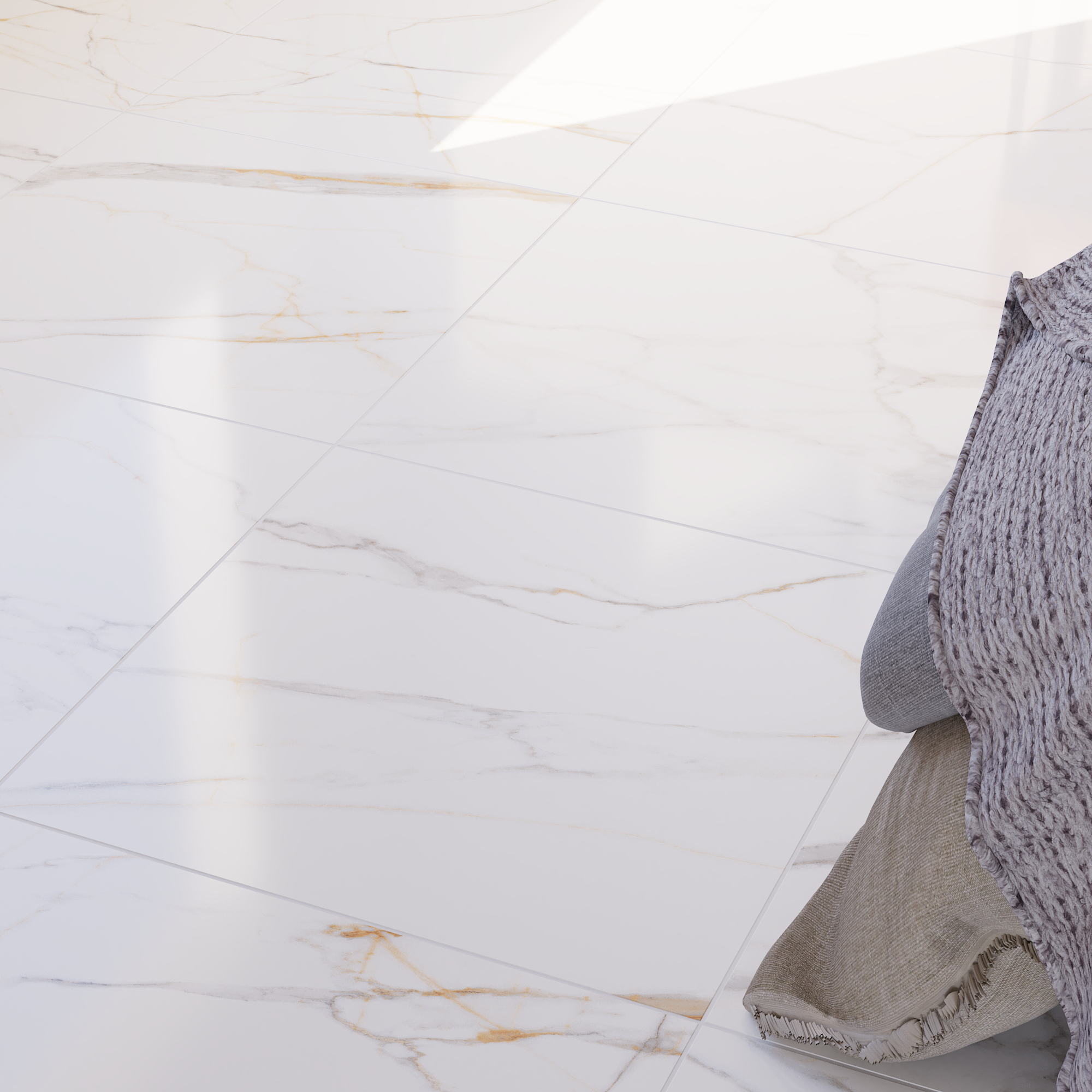 Gres szkliwiony Calacatta Gold 60x60 Artens - 9