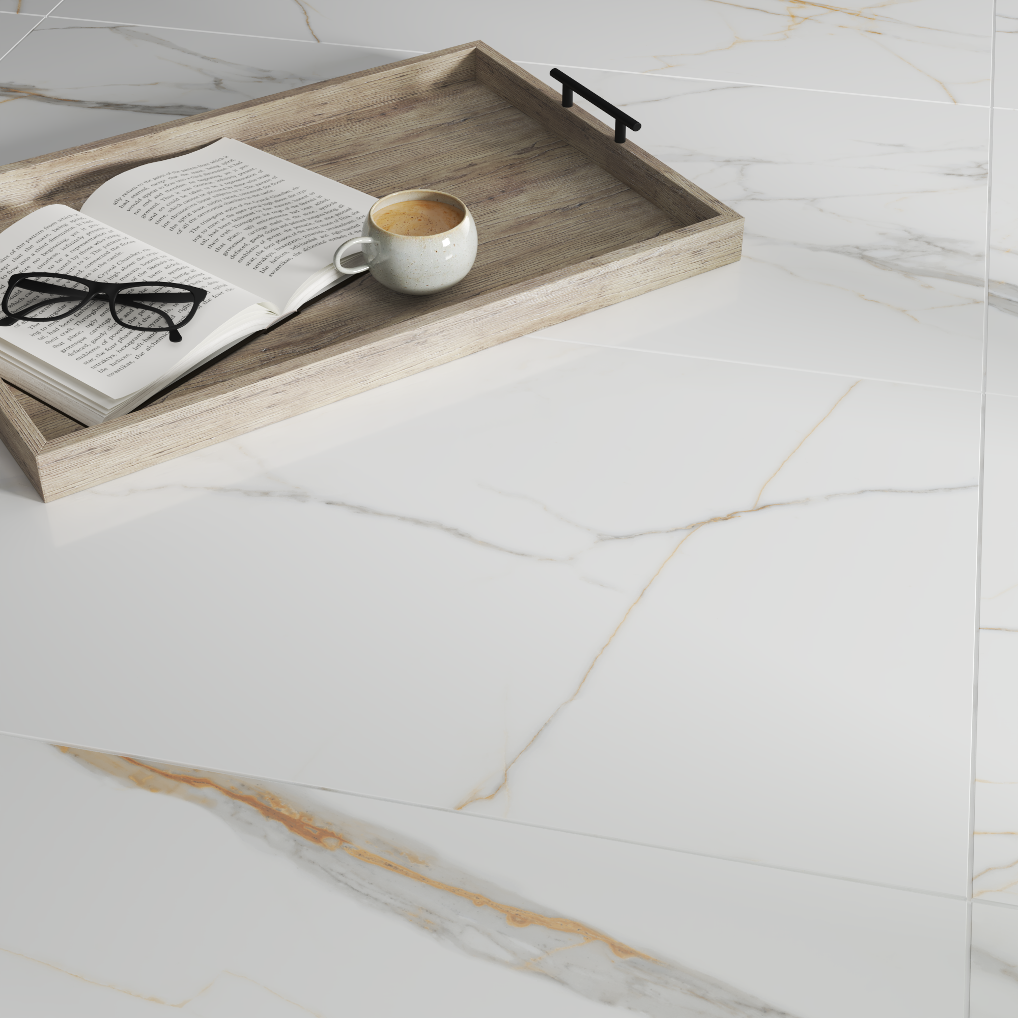 Gres szkliwiony Calacatta Gold 60x120 Artens - 7