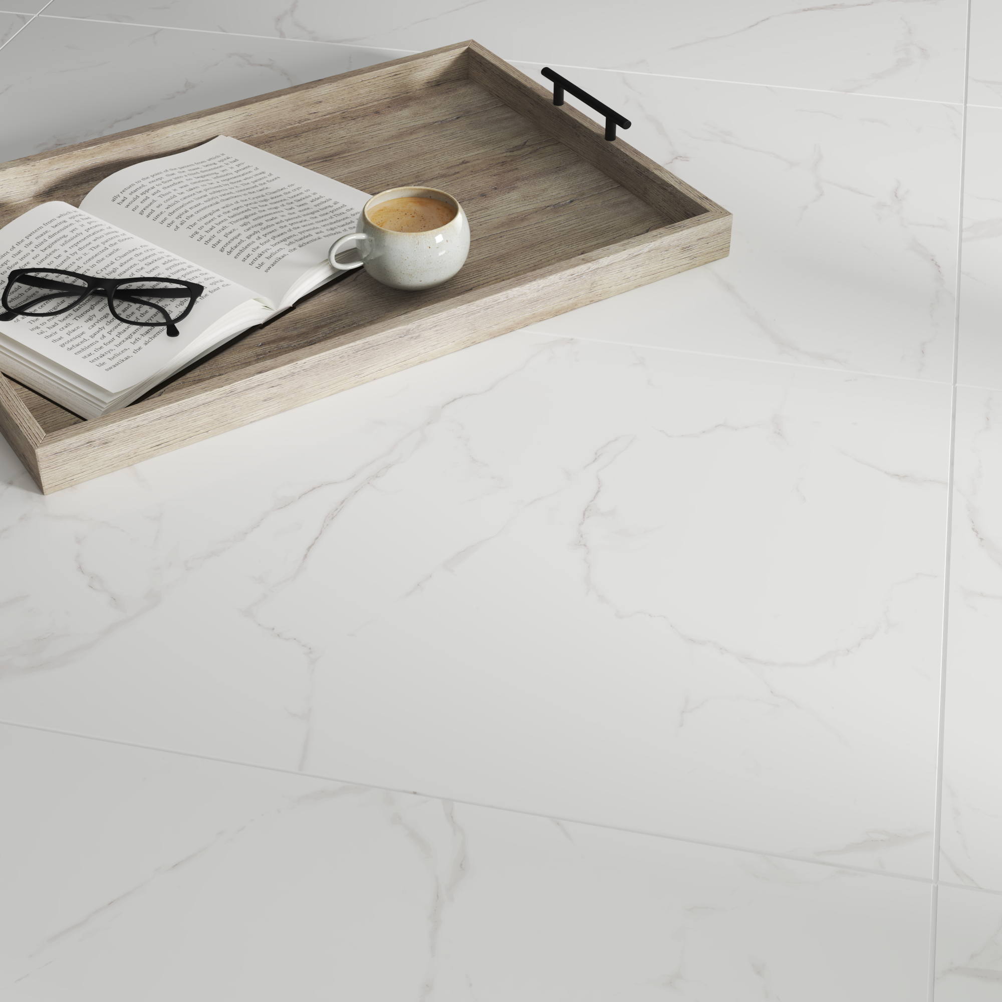 Gres szkliwiony Calacatta Silver Lappato 60x120 Artens - 8