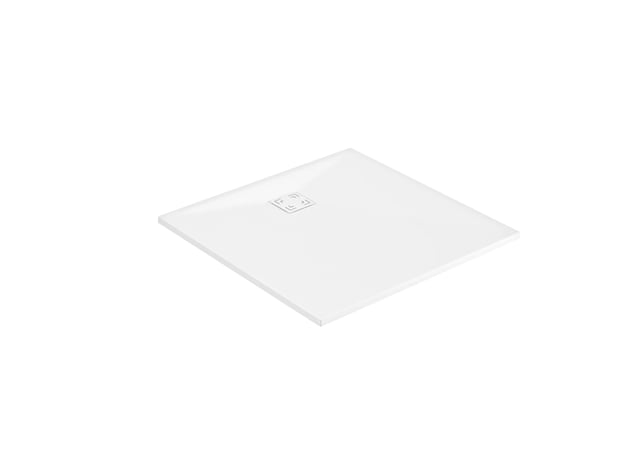 Receveur de douche extraplat, résine, blanc 90X90 cm, Onyx, AKW