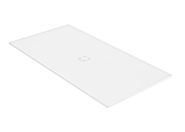 Receveur de douche extraplat, résine, blanc 200X100 cm, Onyx, AKW
