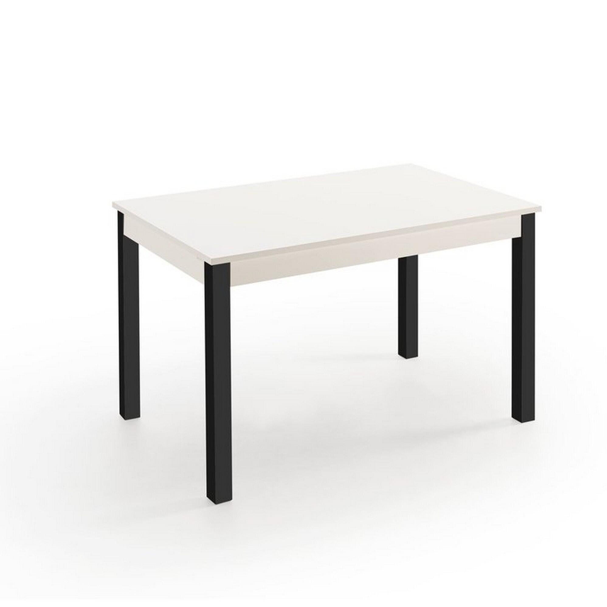 Mesa de cocina nadia (110/110x70) cm negro, blanco