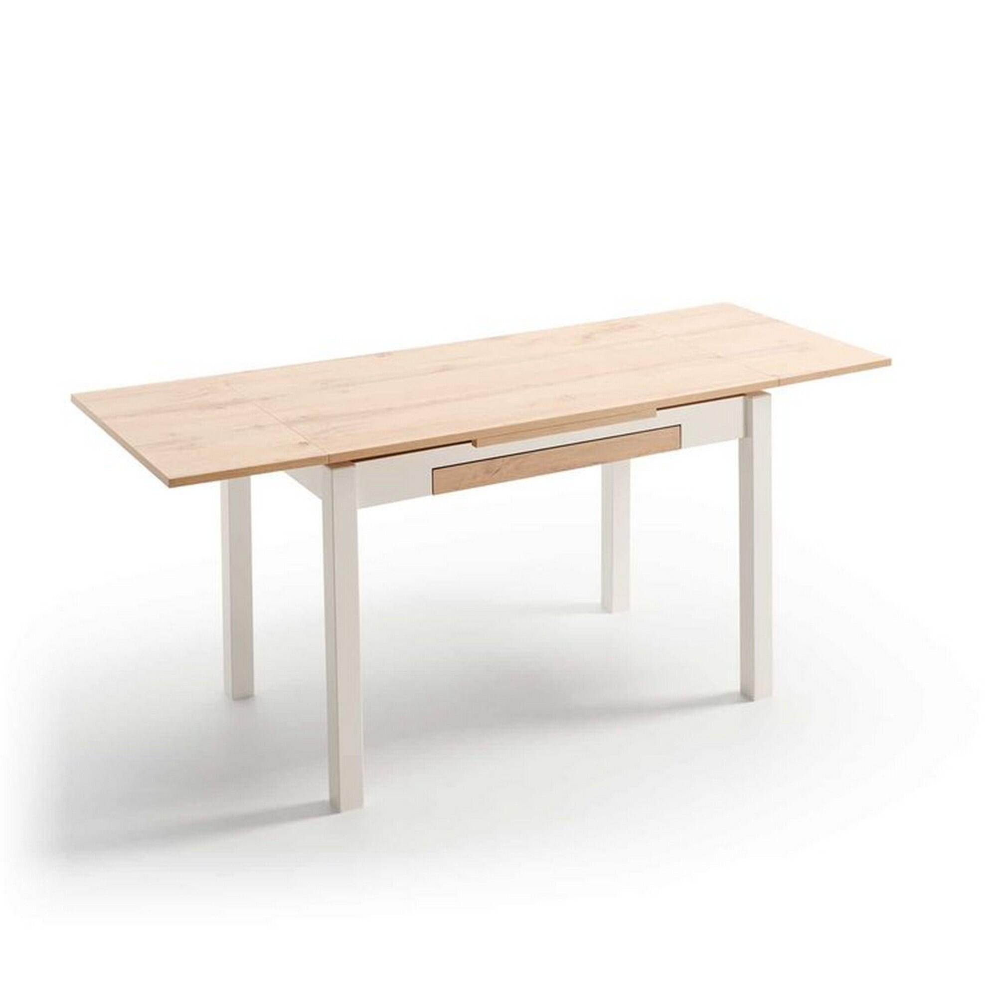 Mesa de cocina ibiza (110/170x70) cm marrón