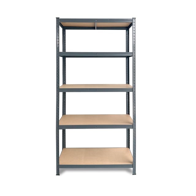 Estante metálica cinza 5 prateleiras 180X90X40cm 175KG