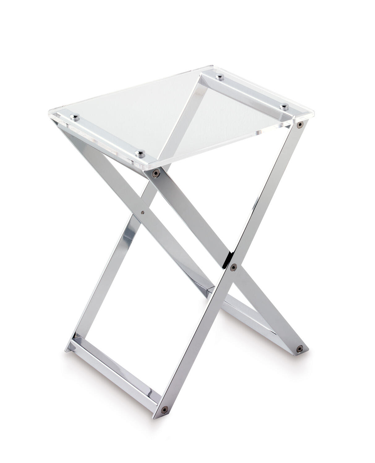 Taburete de baño gris 30x41 cm