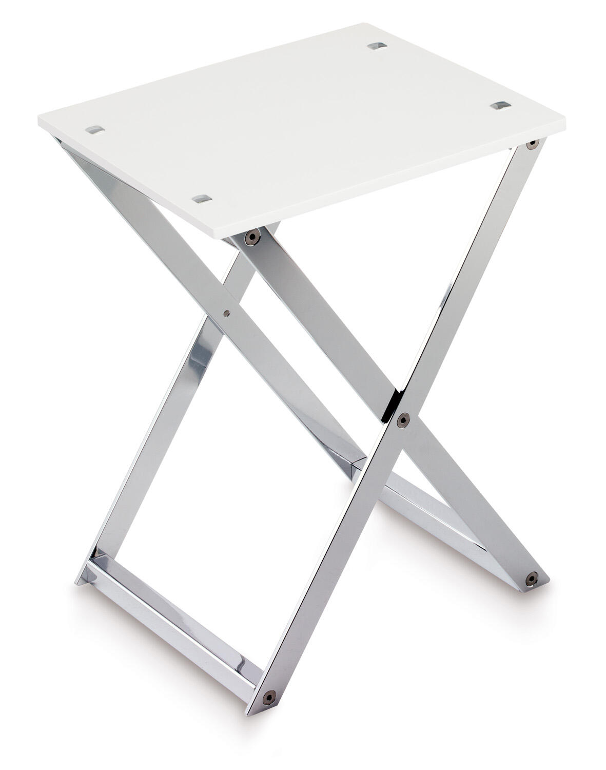 Taburete de baño modelo x blanco, gris 30x41 cm