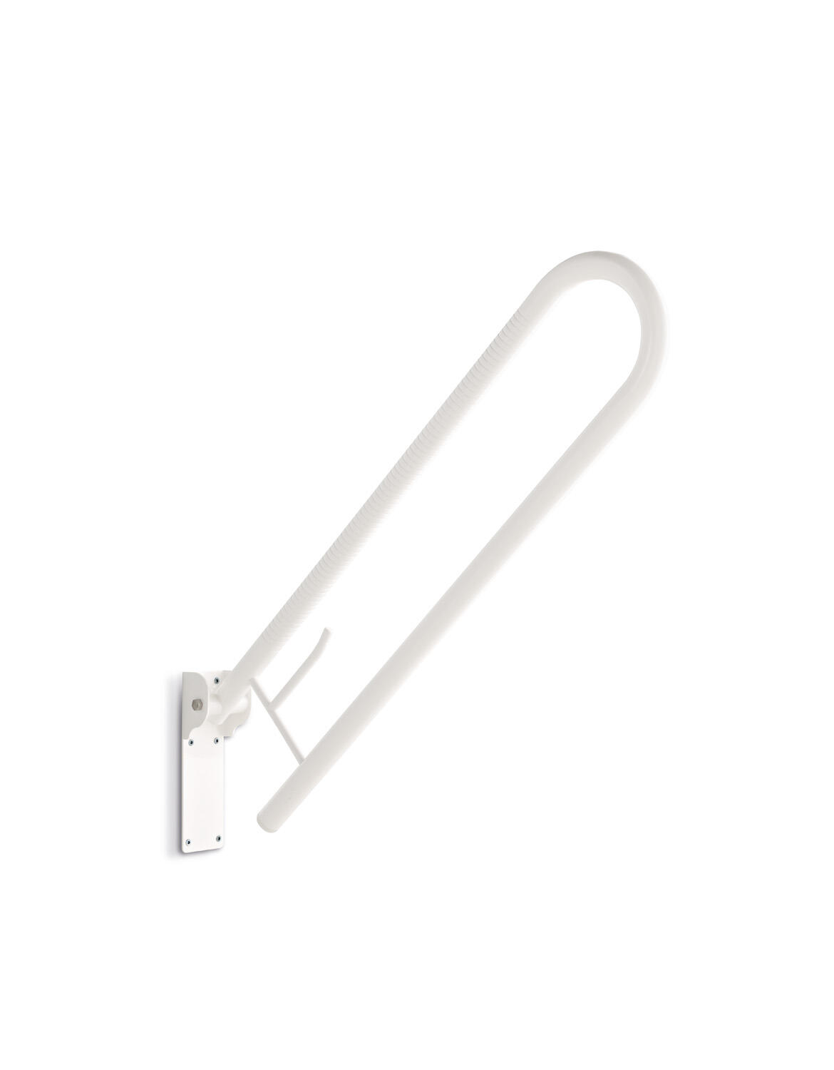 Barra de seguridad wc asidero abatible 79x21.5x21.5 cm blanco